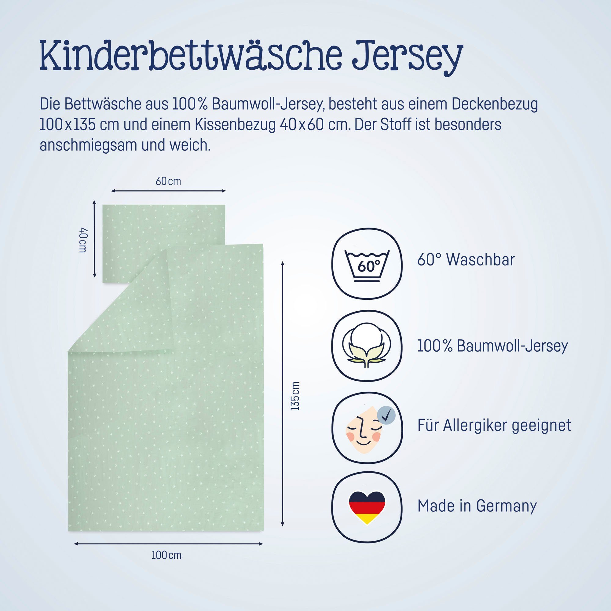 Julius Zöllner Kinderbettwäsche Stary, Jersey, 2 günstig online kaufen