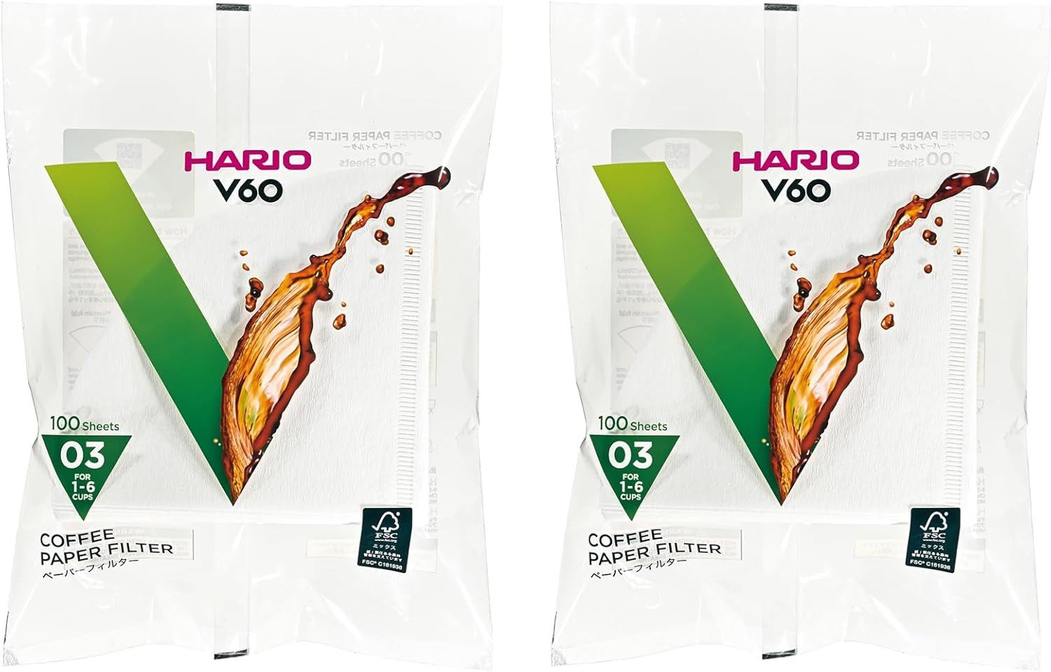 Hario Papierfilter HARIO Papierkaffeefilter Gr.03 (200Stk) VCF-03-100W