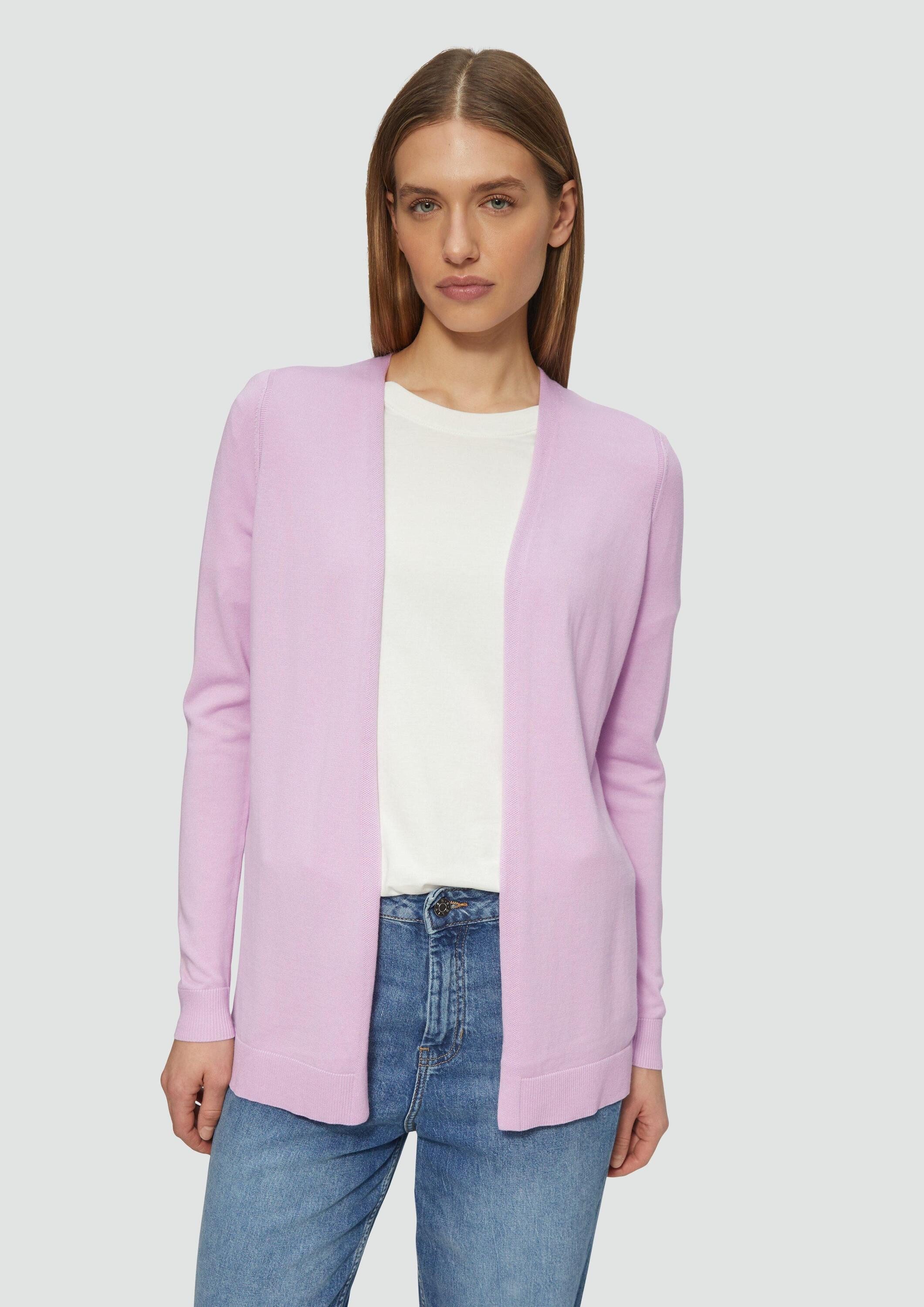 s.Oliver Cardigan Strickjacke Cardigan aus Viskose-Baumwollmix