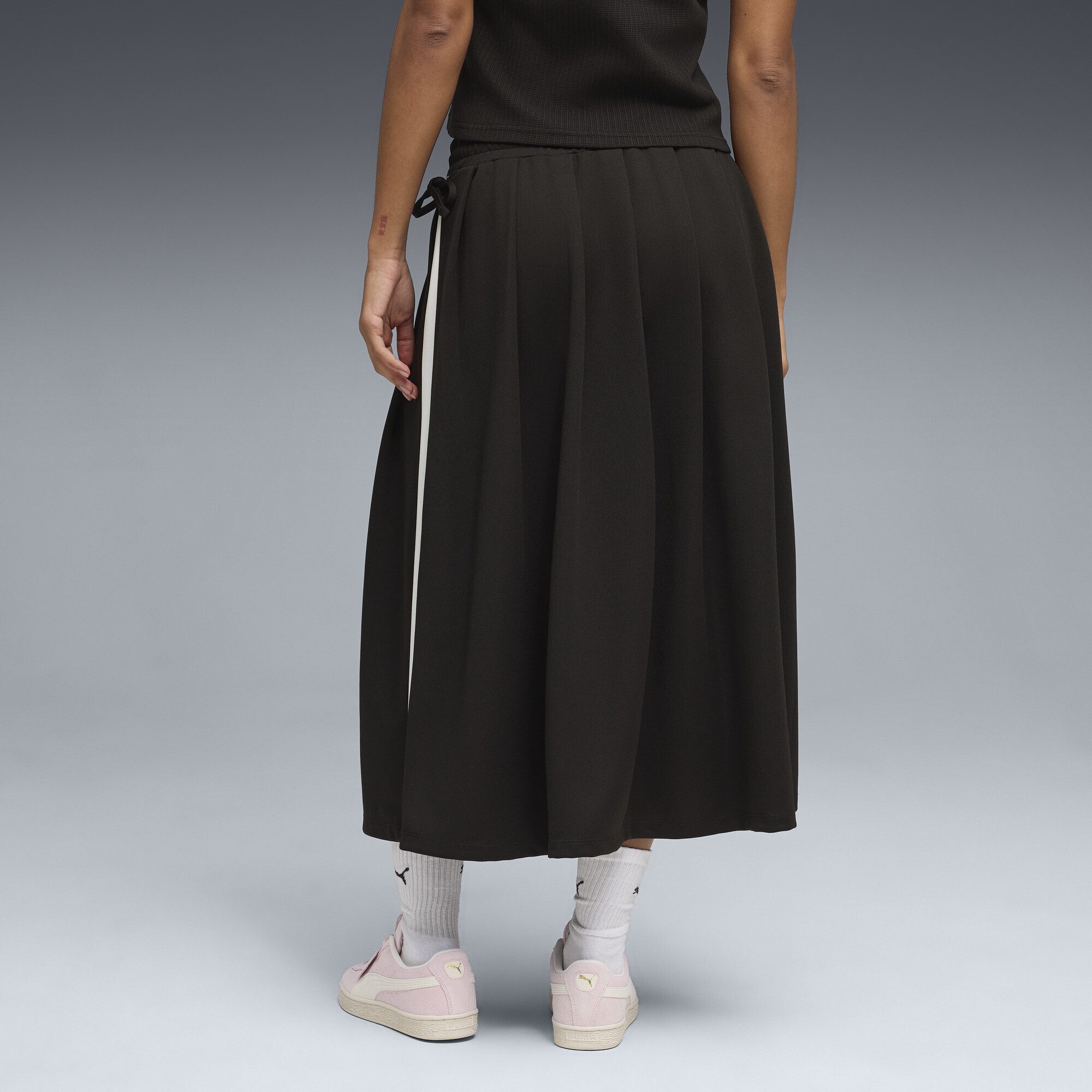 PUMA Jerseyrock T7 Midi Faltenrock Damen