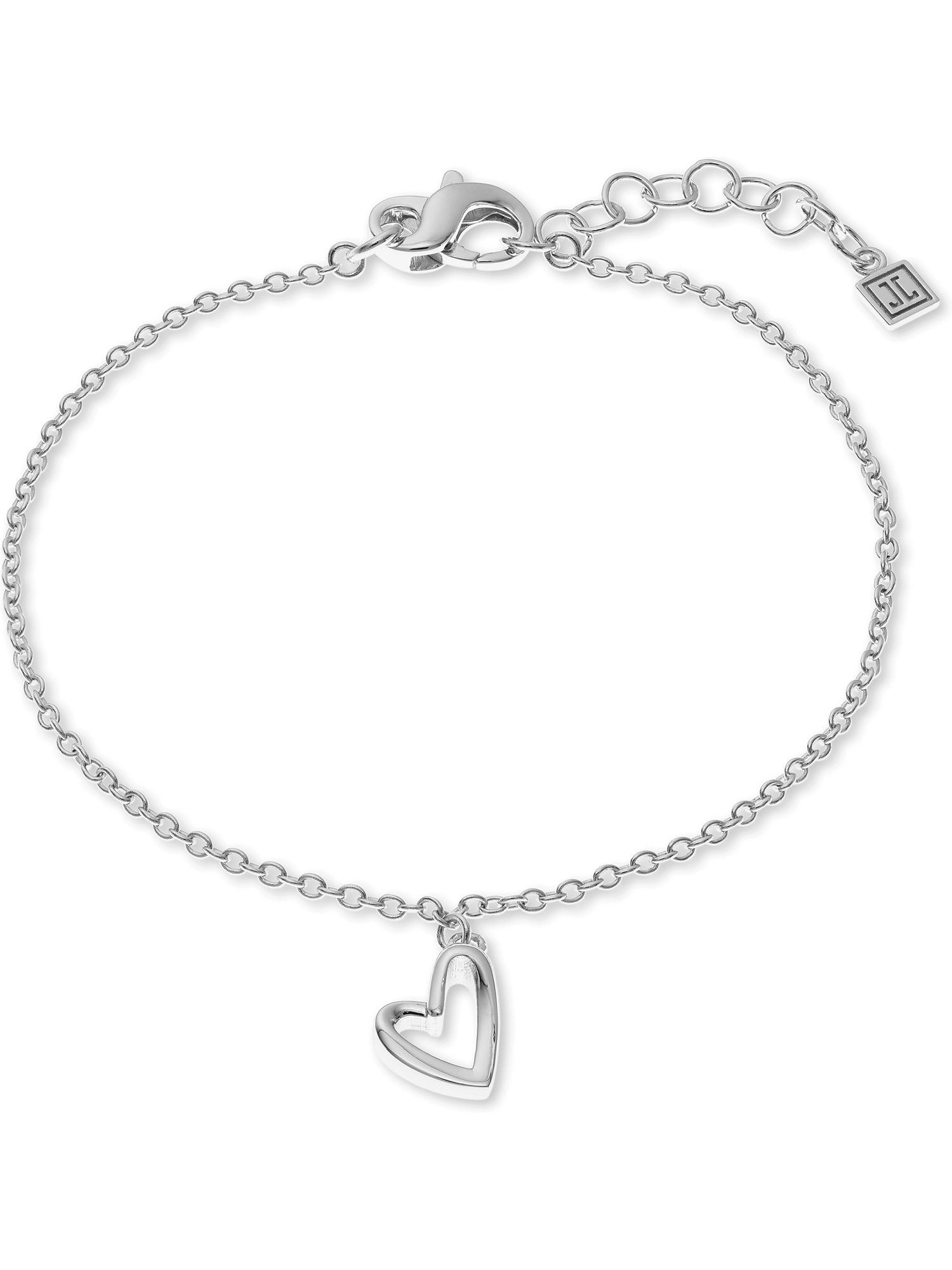 JETTE Armband JETTE Damen-Armband 925er Silber, recycelt Herz, STEADY LOVE