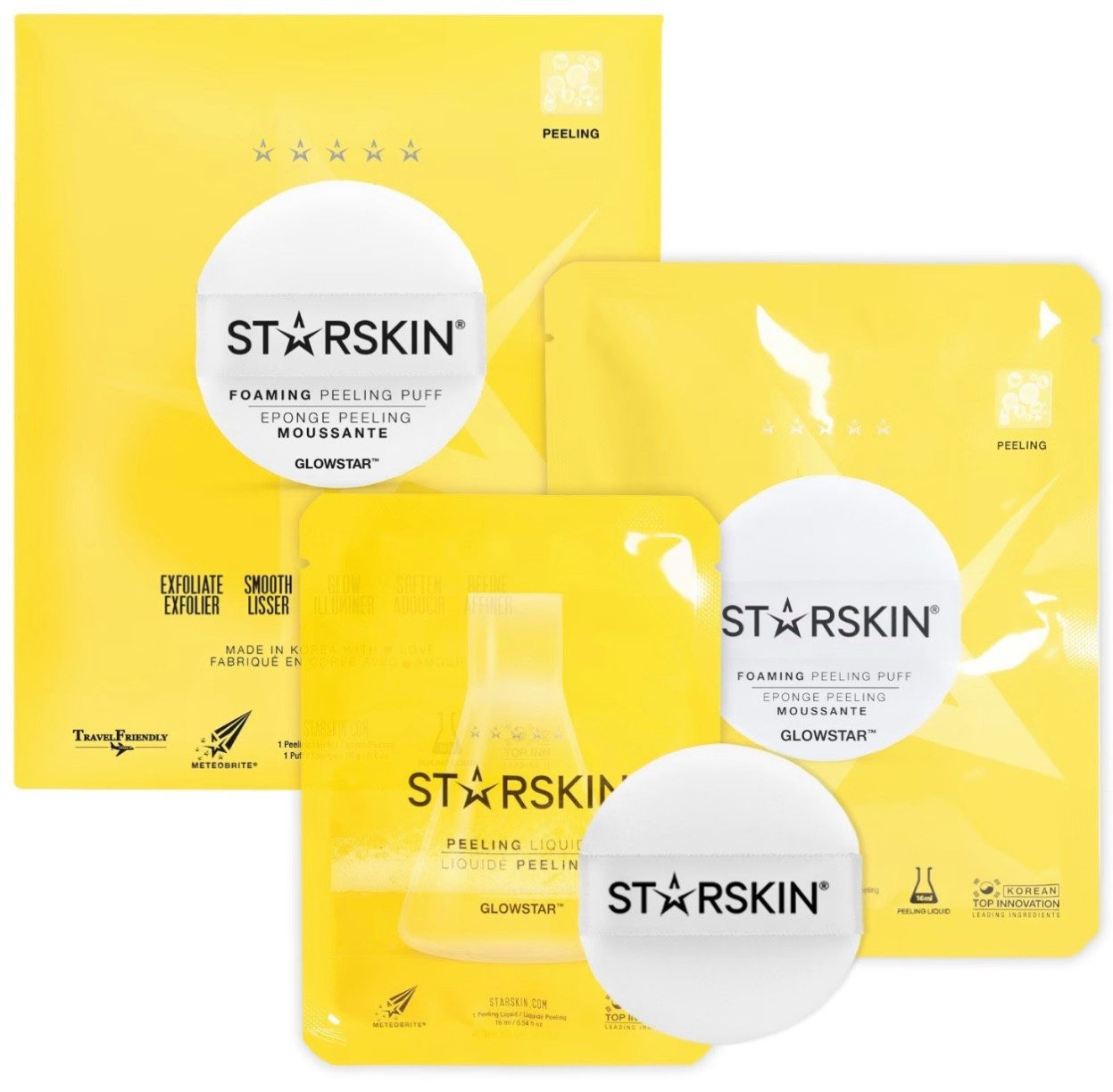 HairGecko Ski Starskin Glowstar Foaming Peeling Puff