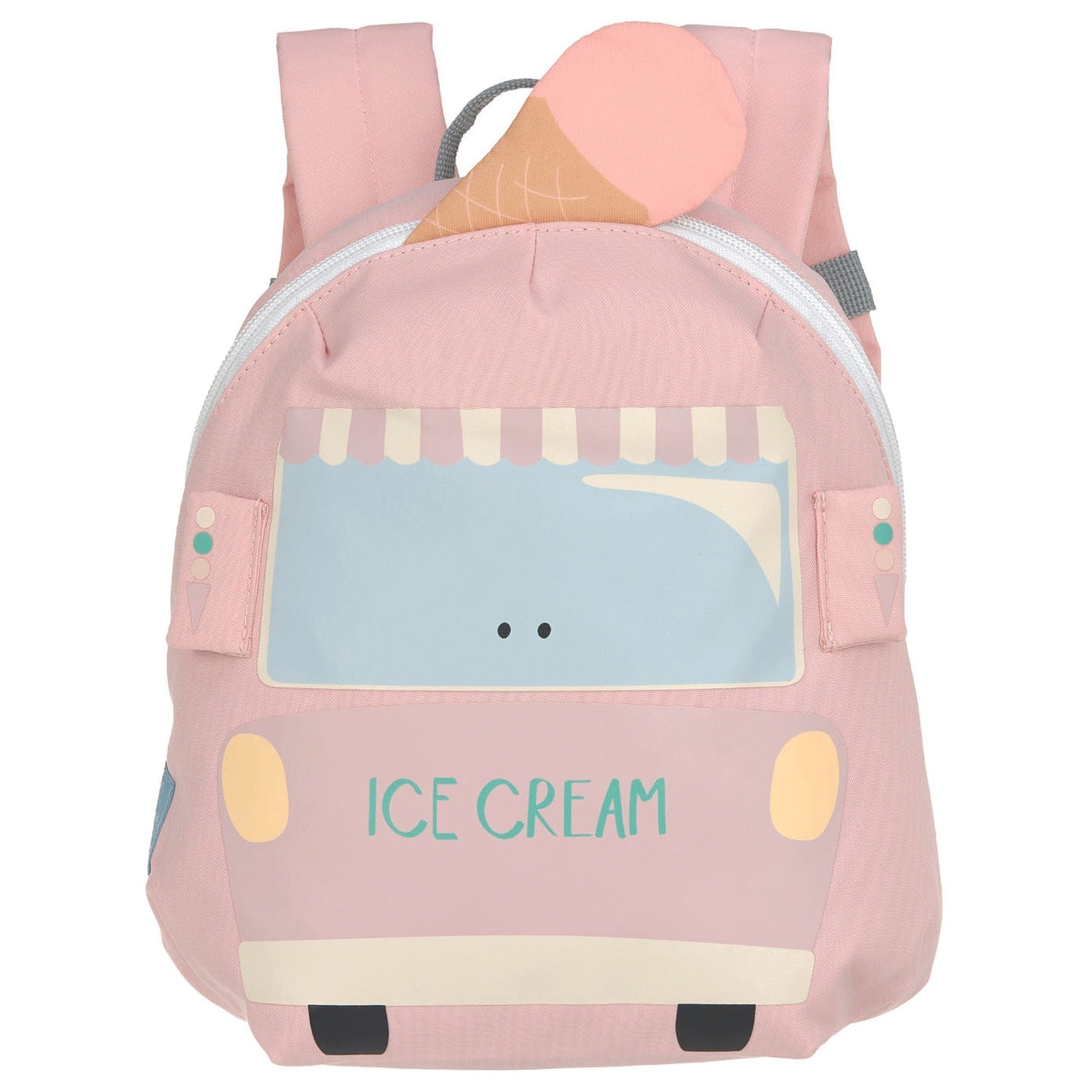 LÄSSIG Kinderrucksack Tiny Drivers - Kinderrucksack 24 cm (Ice Cart)