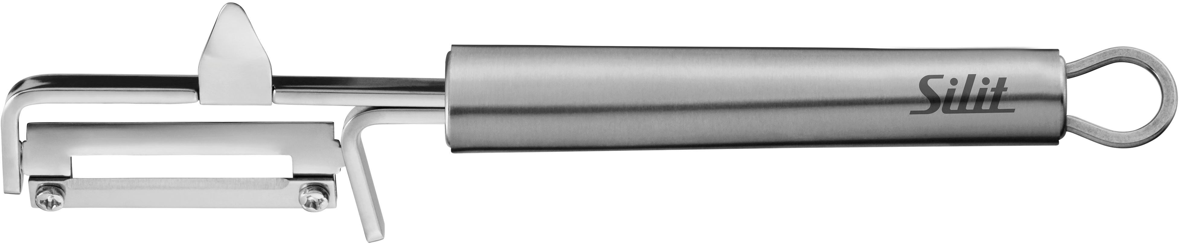 Silit Schälmesser Classic Line, Gemüseschäler 19 cm, Edelstahl, präzises Schälen, bewegliche Klinge