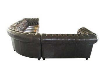 Salottini Ecksofa XL Chesterfield Ecksofa Leder Arsenal Wohnlandschaft, Federkern