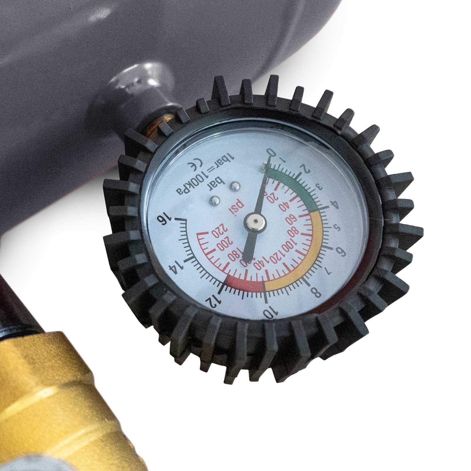 Weber GmbH Reifenmontierhilfe Reifen Booster Weber STD-GT Luftkanone grau Reifenmontage Schockfüller, 20 Liter Tankinhalt, 10 bar, für PKW und LKW