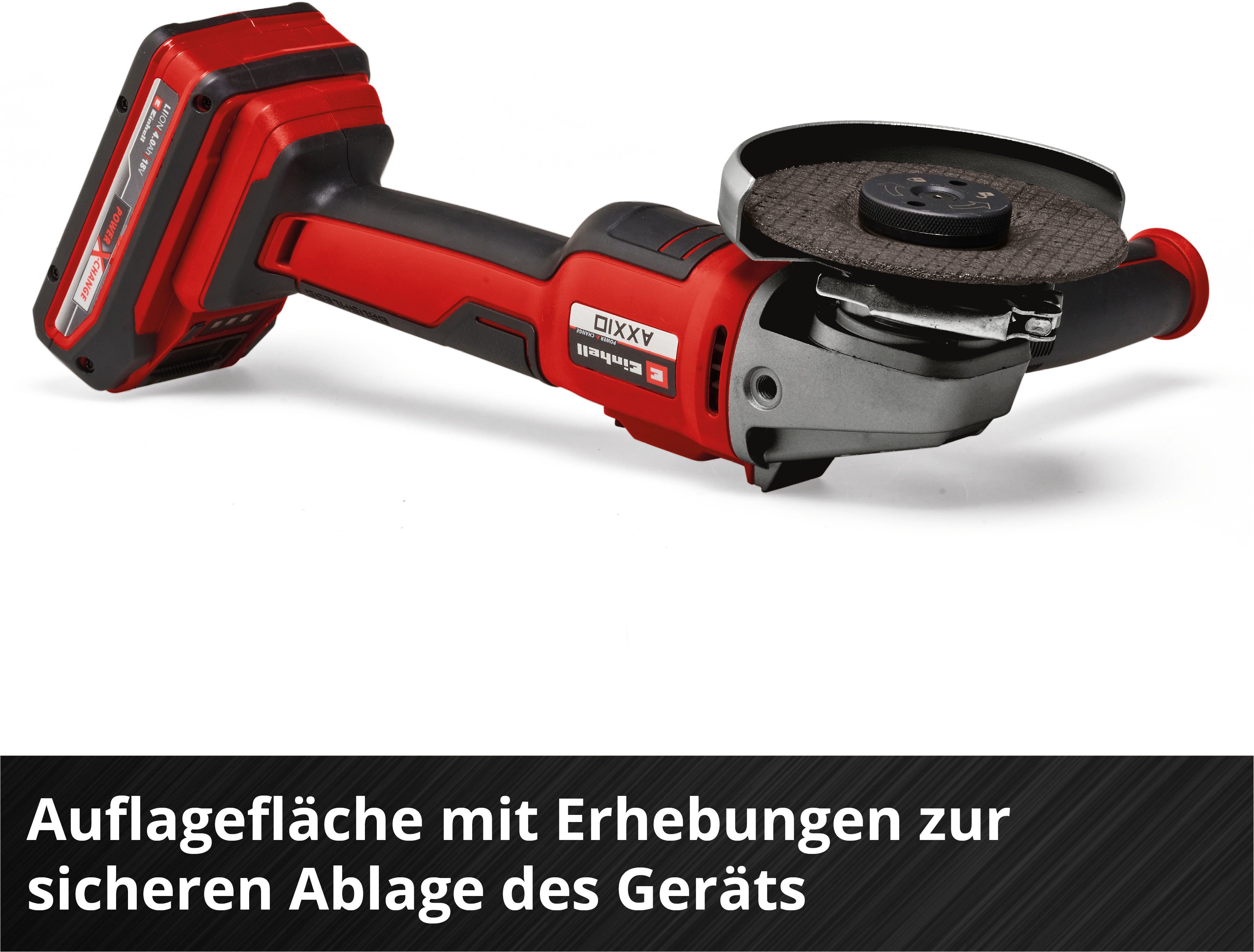 Einhell Akku-Winkelschleifer AXXIO 18/115 Q, (1 tlg), ohne Akku und Ladegerät