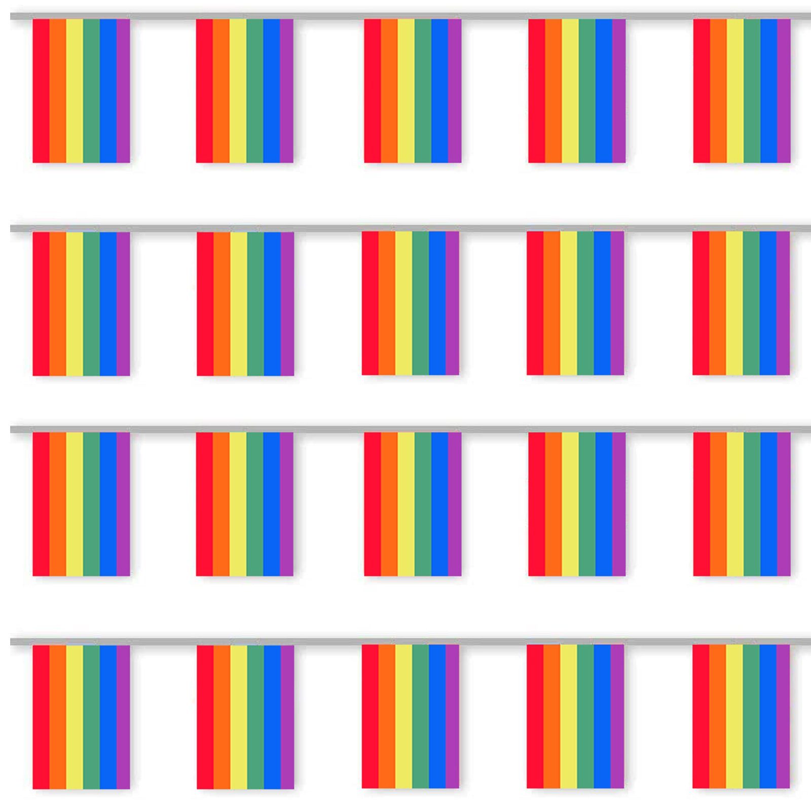 Zeaicos Flagge Pride-Flagge 91 x 152 cm Gay Pride lange Regenbogen