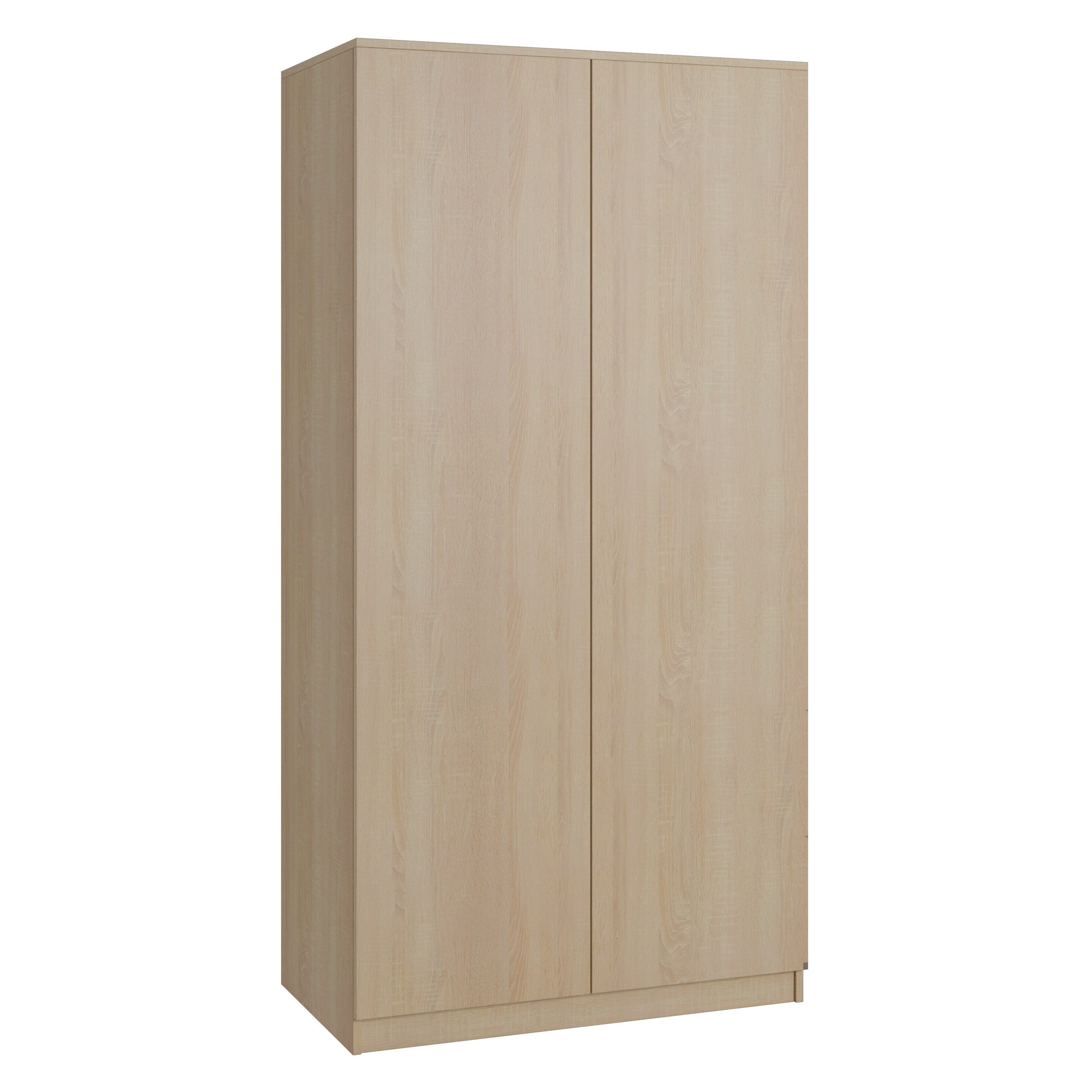 Beautysofa Kleiderschrank Zweitüriger mit Schiebetüren LOOK günstig online kaufen