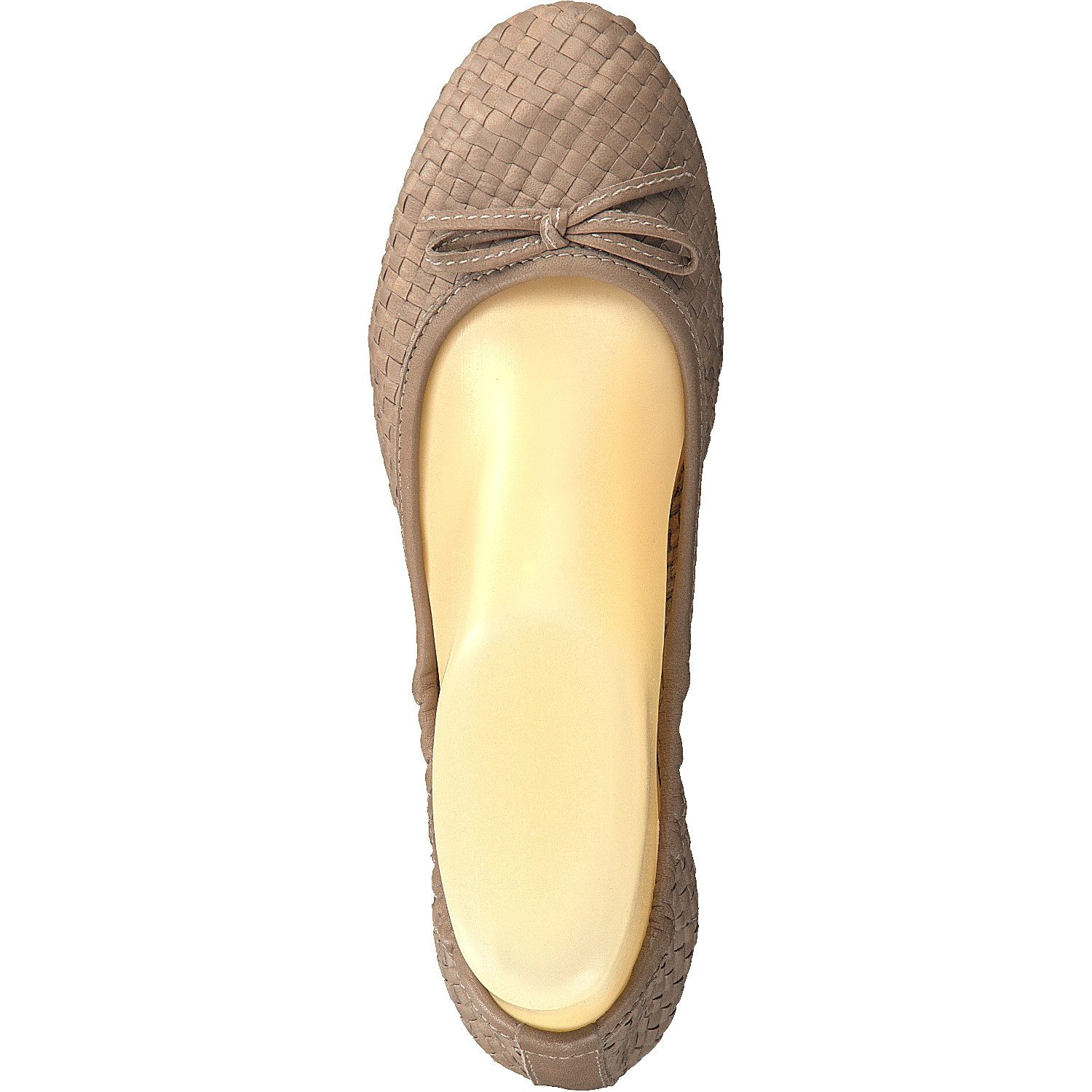 Allan K Allan K CAPRI Flecht-Leder-Schuhe Geschlossene Ballerinas Schlappen