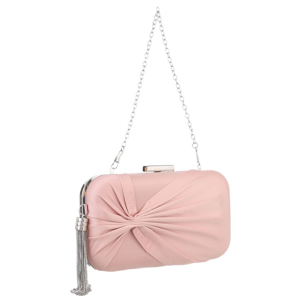 Ital-Design Schultertasche Kleine, Damentasche clutch schultertasche in Altrosa