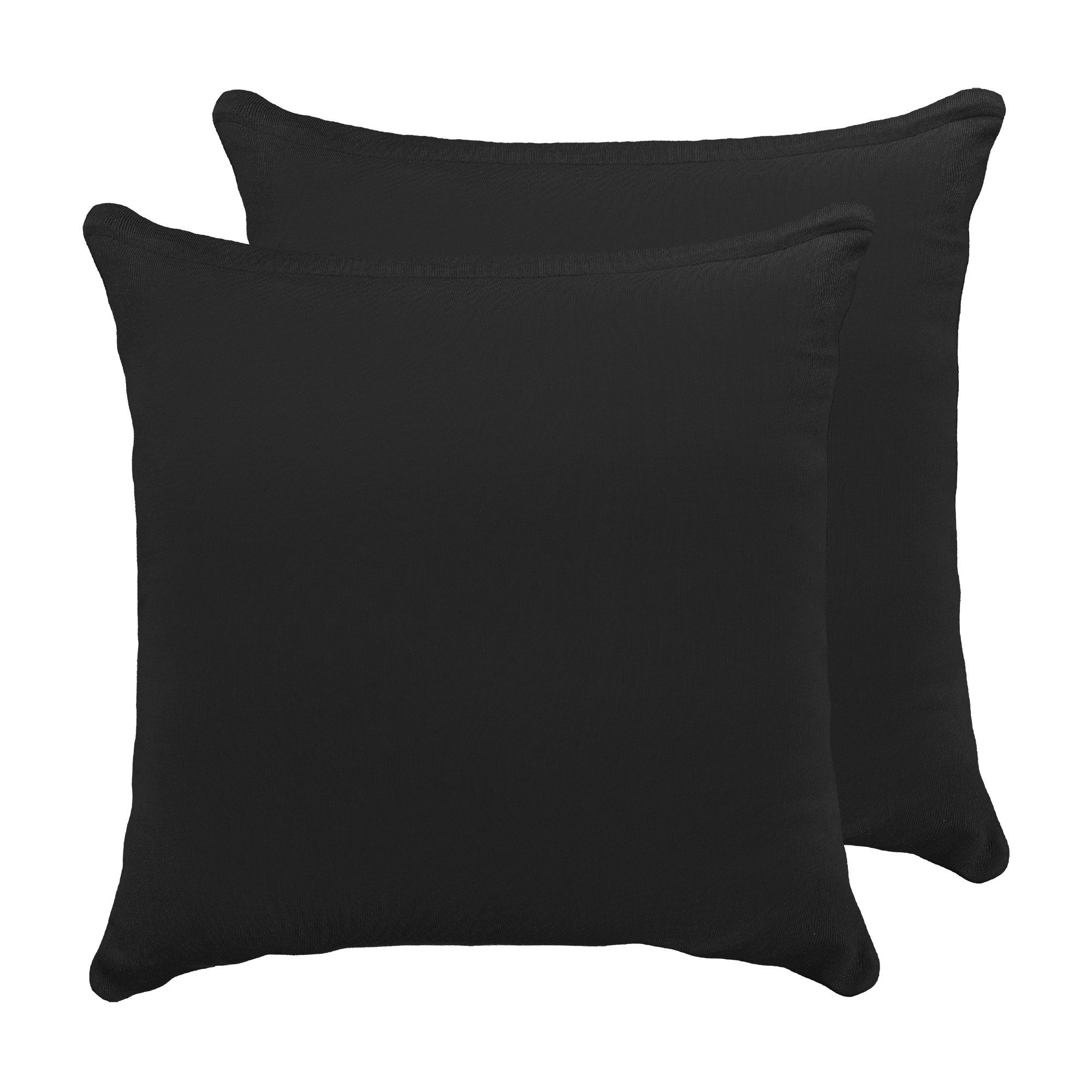 BRB HOME Kissenhüllen Kissenbezüge Kopfissenbezug Couchkissen Dekokissen Sofakissen, (2 Stück), Baumwolle Kissenbezüge Jersey-Material