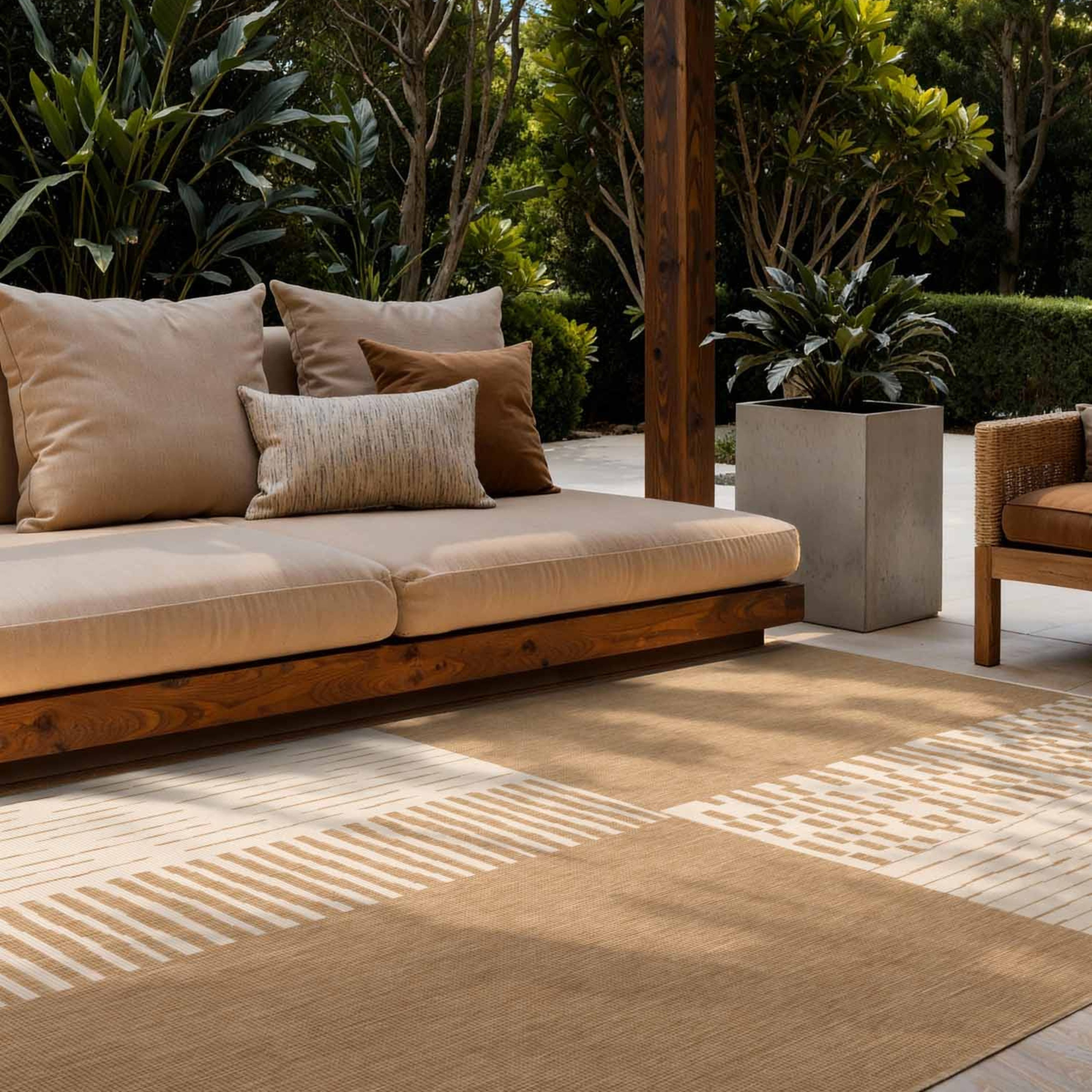 Ted Baker Teppich Acacia, Wendeteppich, rechteckig, Höhe: 8 mm, Designteppich, Wetterfest, Pflegeleicht, Modern, Wohnzimmer, Terrasse