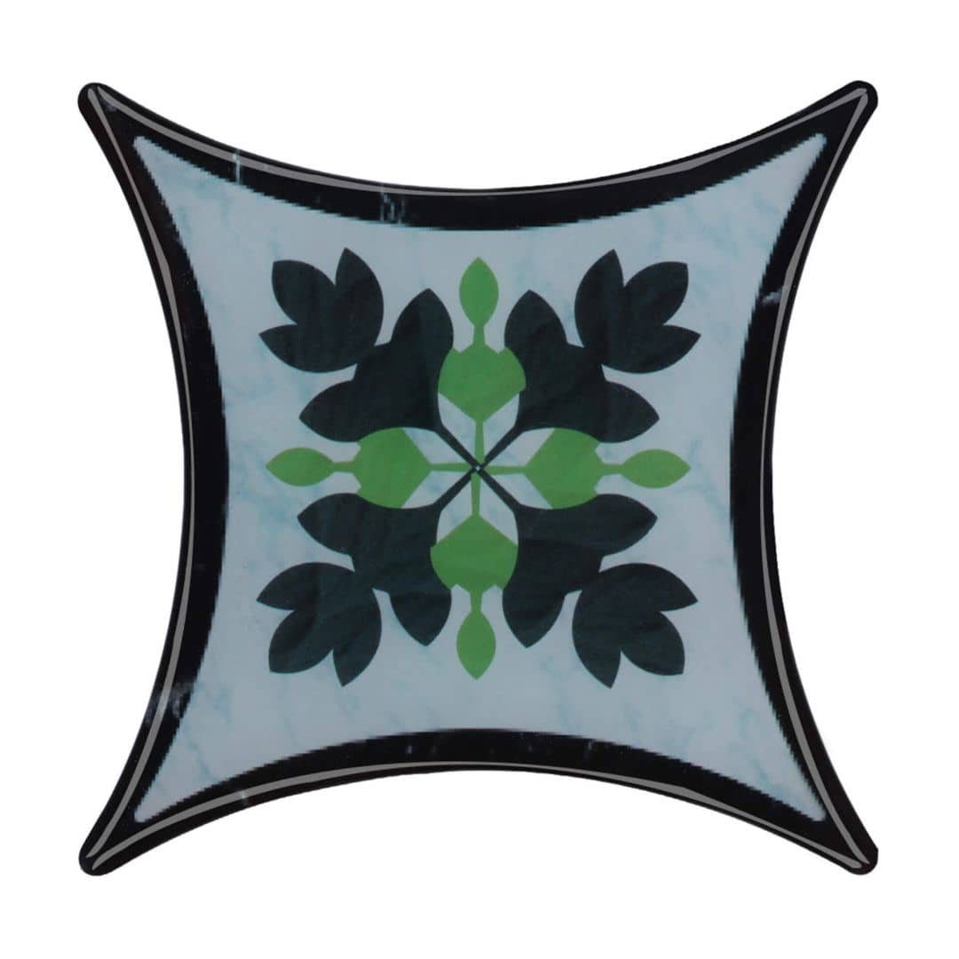 K&L Wall Art Fliesenaufkleber selbstklebende 3D Zierfliese Bodenkachel Ornament Vintage Deko 10Stk