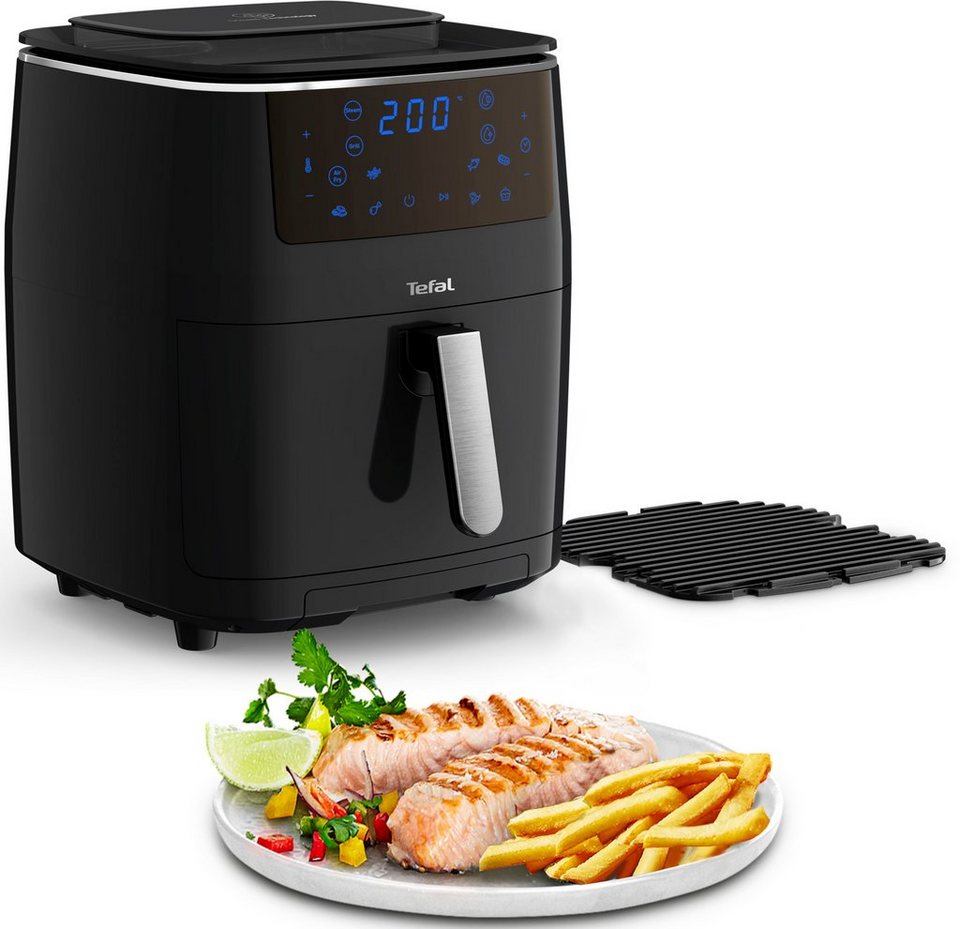 Tefal Heißluftfritteuse FW2018 Easy Fry Grill & Steam, 1700 W, Grill +  Dampfgarer, 7 automatische Programme,
