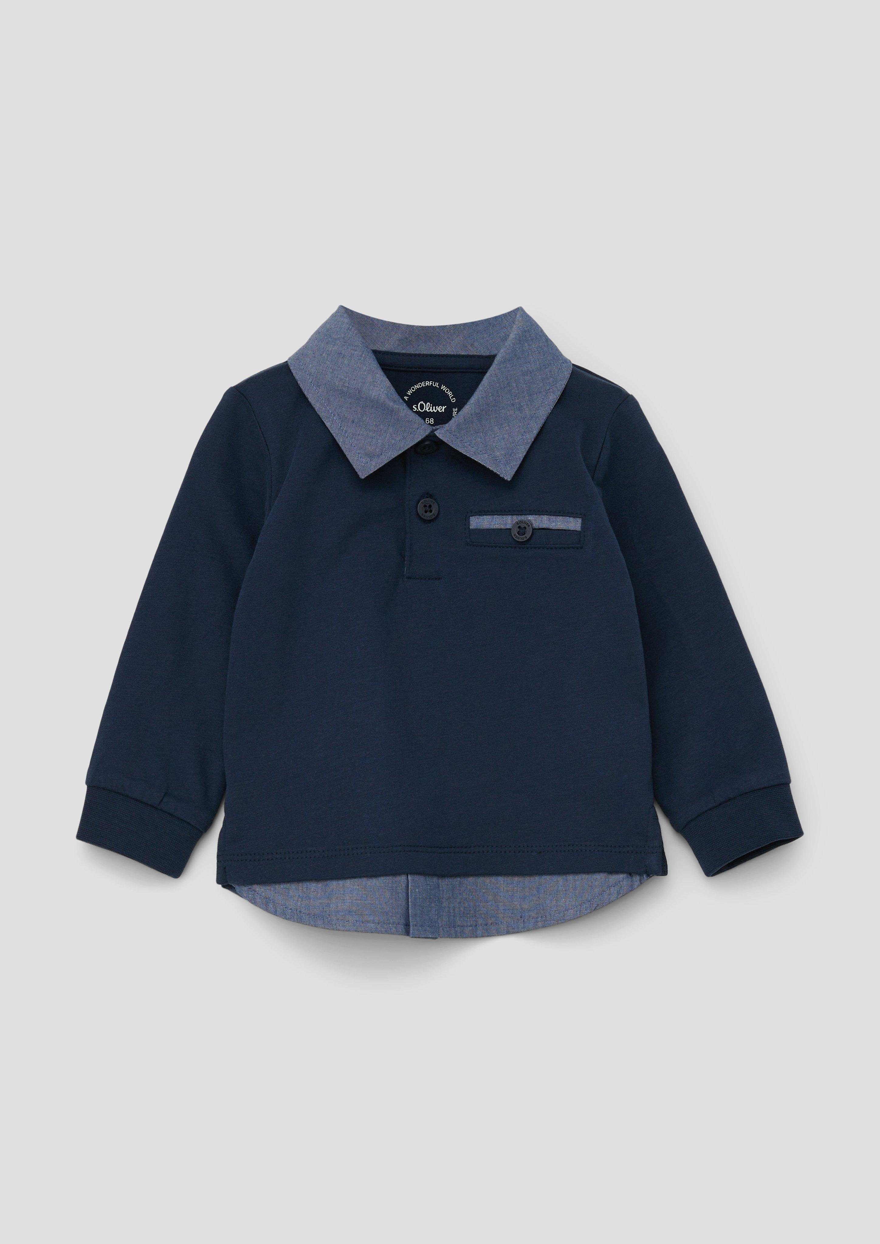 s.Oliver Junior s.Oliver Langarmshirt Polo-Shirt im Layering-Look Layering | Poloshirts