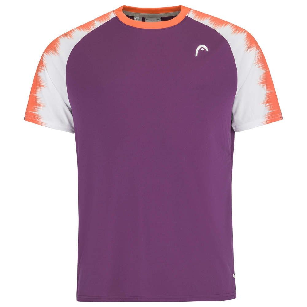 T-Shirt Topspin (schnelltrocknend, modern) violett/orange Herren
