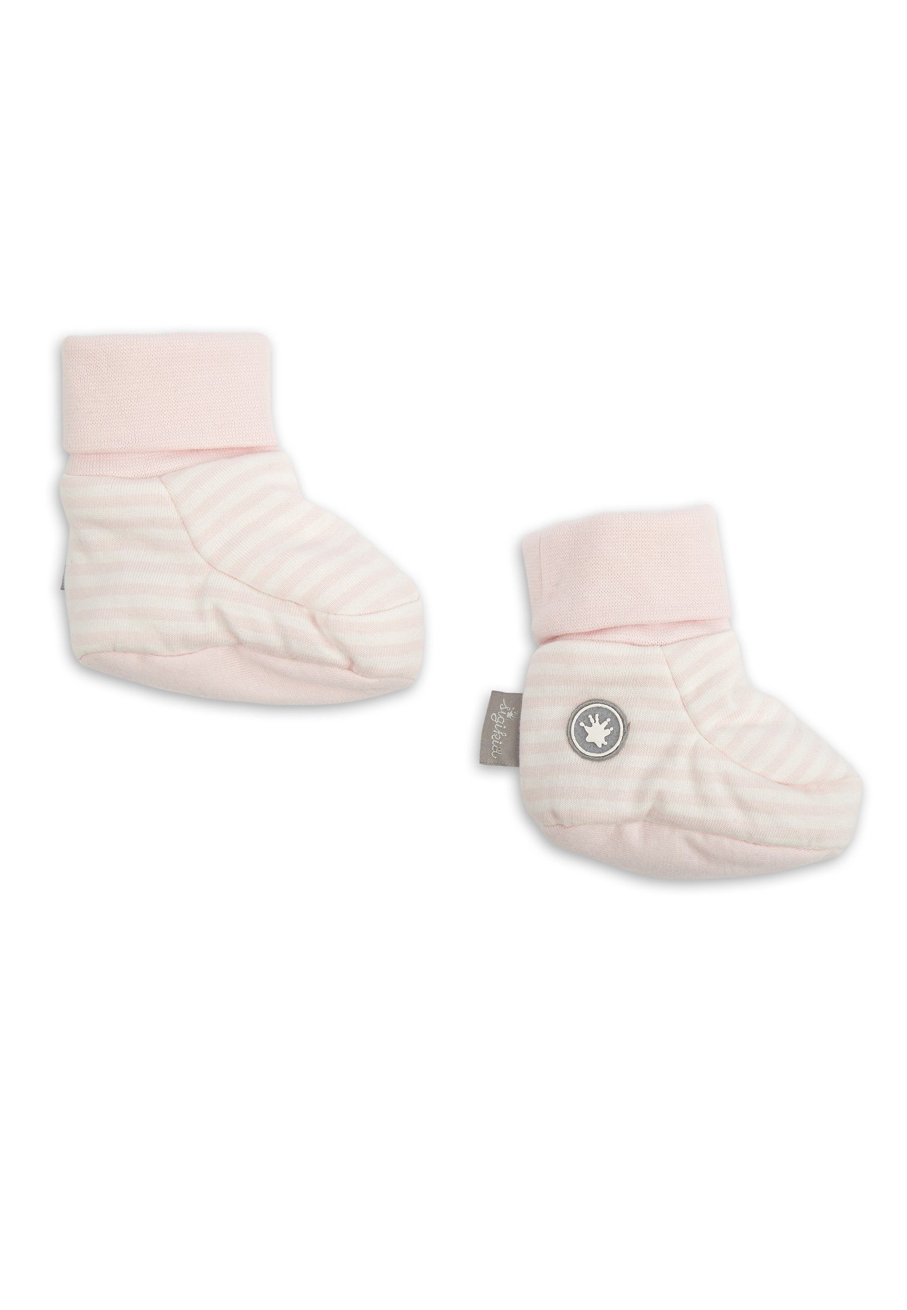 wattiert Baby pink Schuhe (1-tlg) Stoffschuhe Jersey, Krabbelschuh Single Sigikid