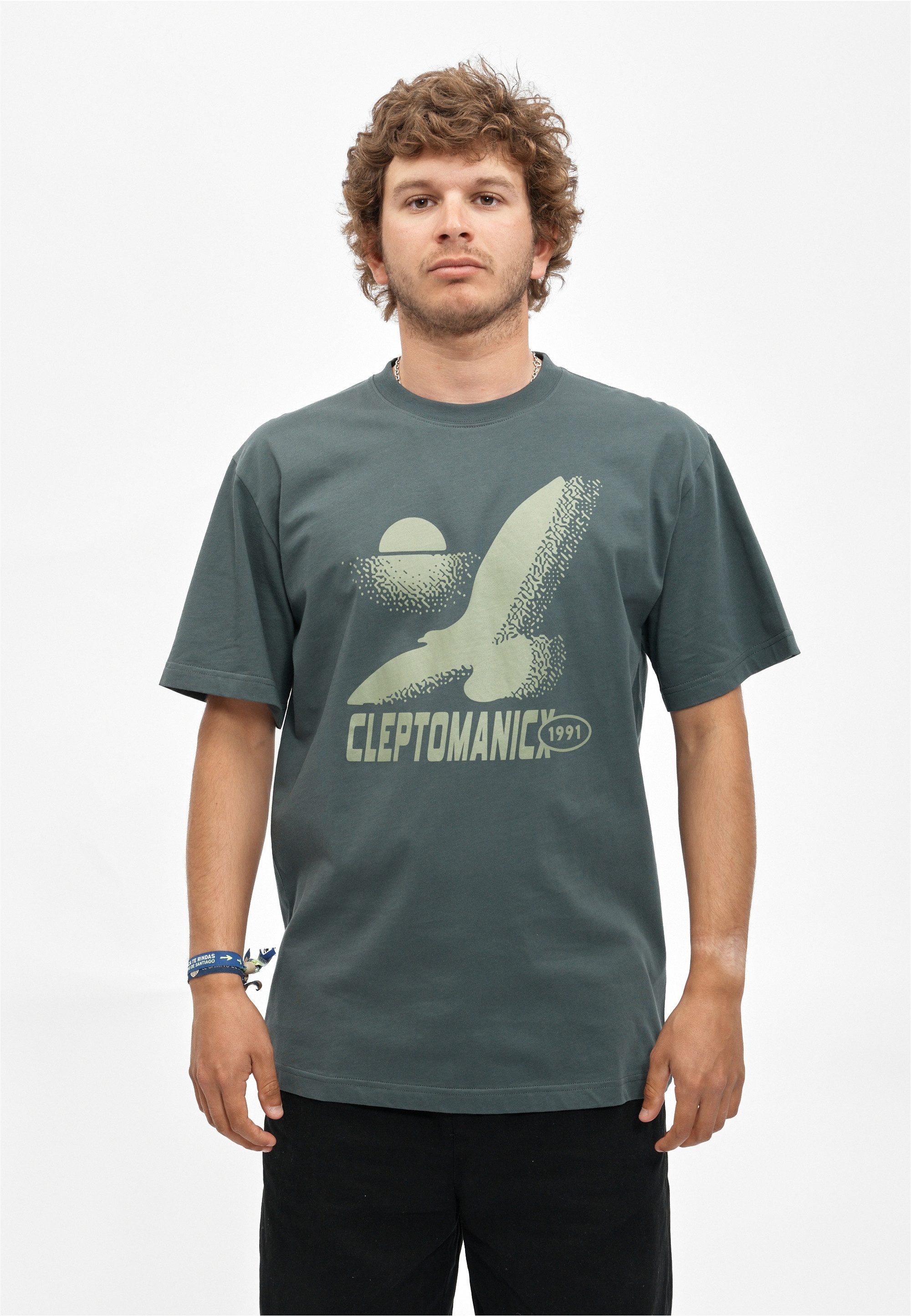 Cleptomanicx T-Shirt Always the Sun.. mit großflächigem Frontprint