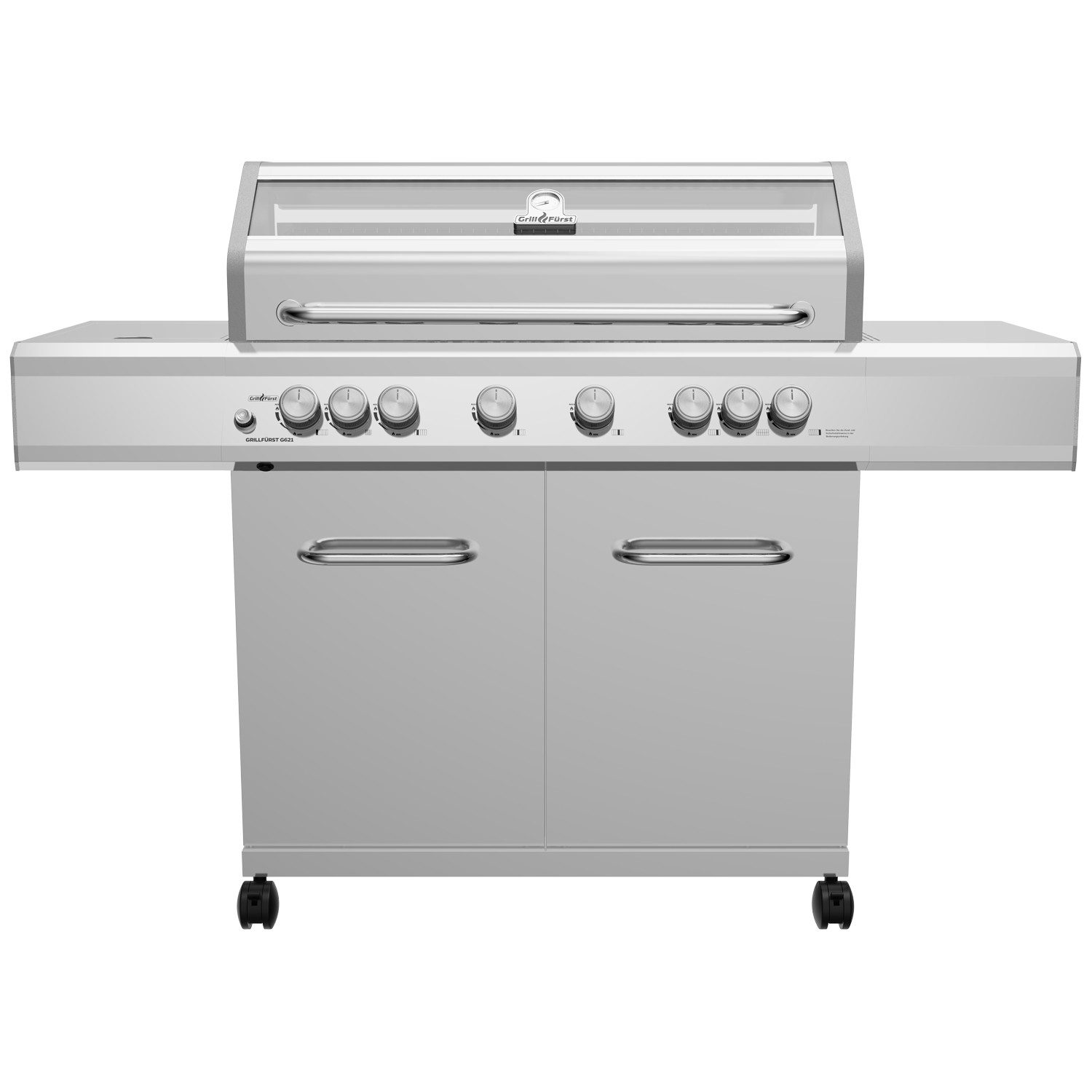 Grillfürst Gasgrill Grillfürst G621G 6-Brenner Edelstahl-Gasgrill
