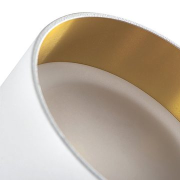 SSC-LUXon Aufbauleuchte Sudara LED Einbaustrahler weiss gold indirektes Licht mit LED Modul, Warmweiß