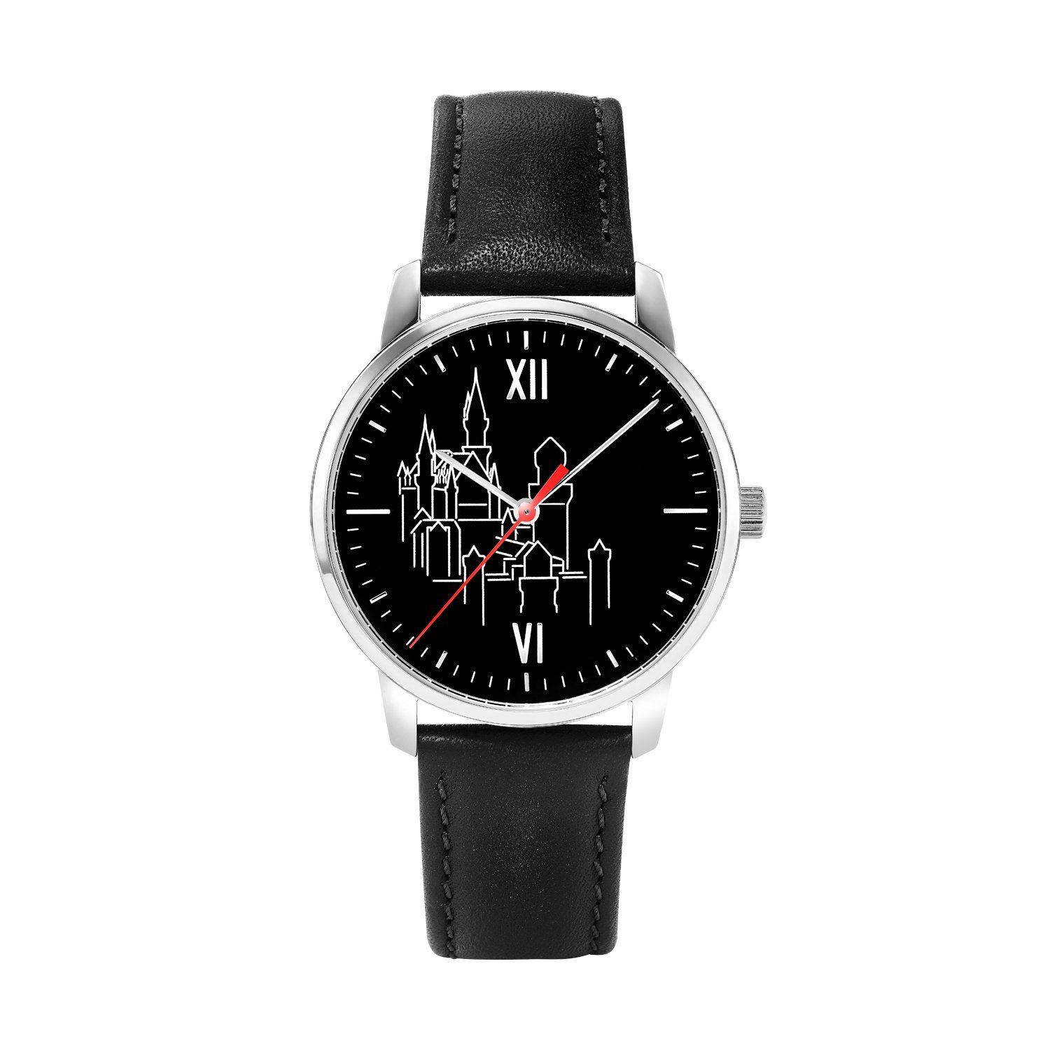Selva Technik Quarzuhr Königsschloss Edition Armbanduhr, rosé/ schwarz - Exklusiv