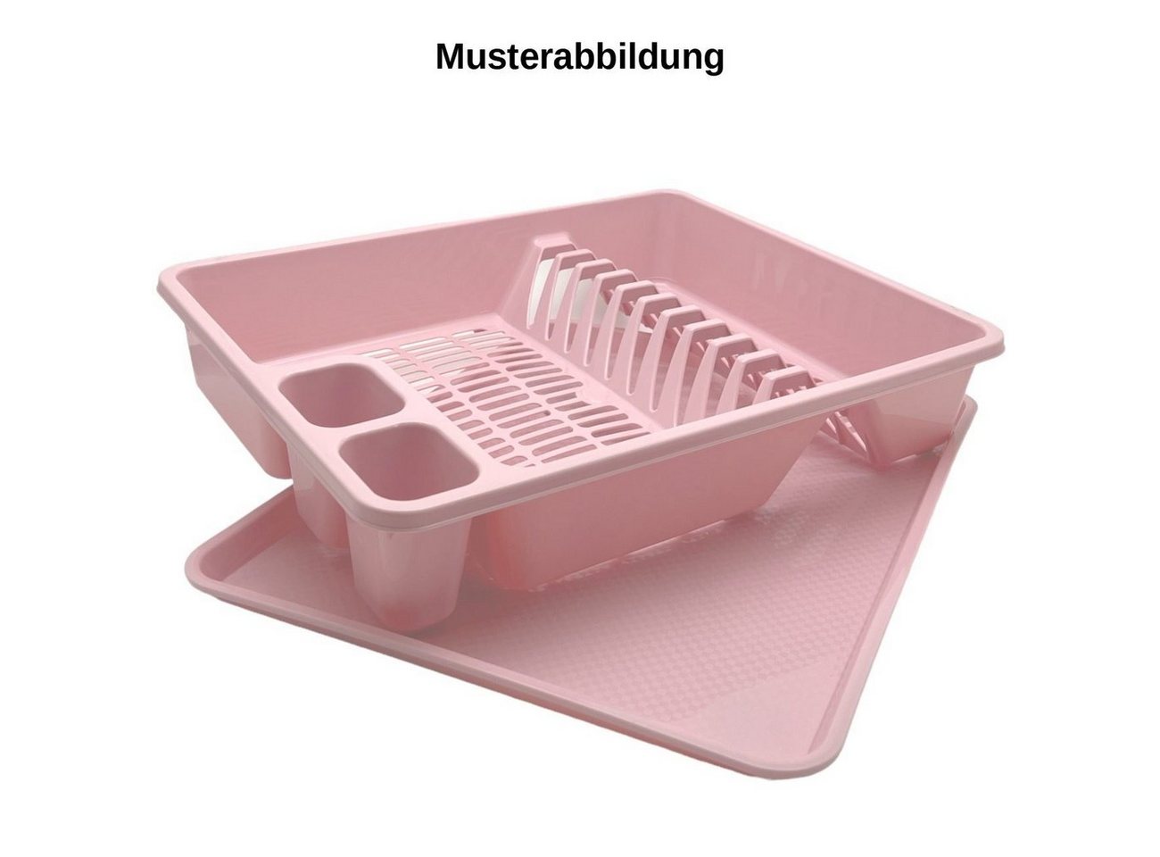 Thumbnail - Engelland Geschirrständer Abtropfgestell, Abtropfgitter mit Wanne, für bis zu 11 Teller inkl. Besteck, spülmaschinengeei...
