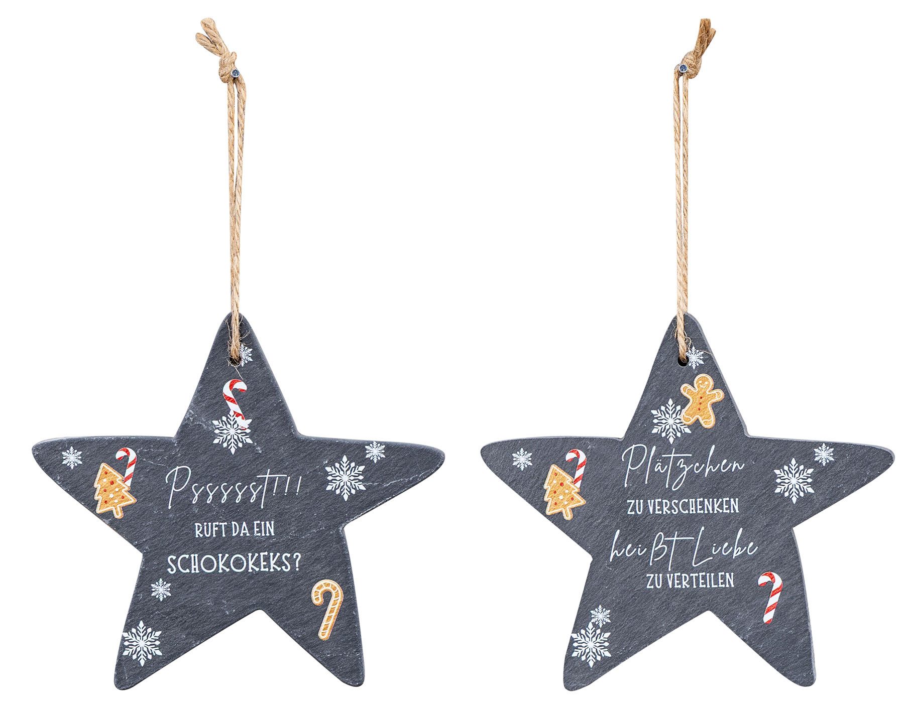Levandeo® Wandbild, 2er Set Deko Stern günstig online kaufen