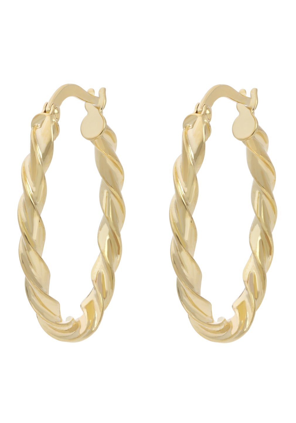 Firetti Paar Creolen Schmuck Geschenk Gold 375 Ohrschmuck Creole