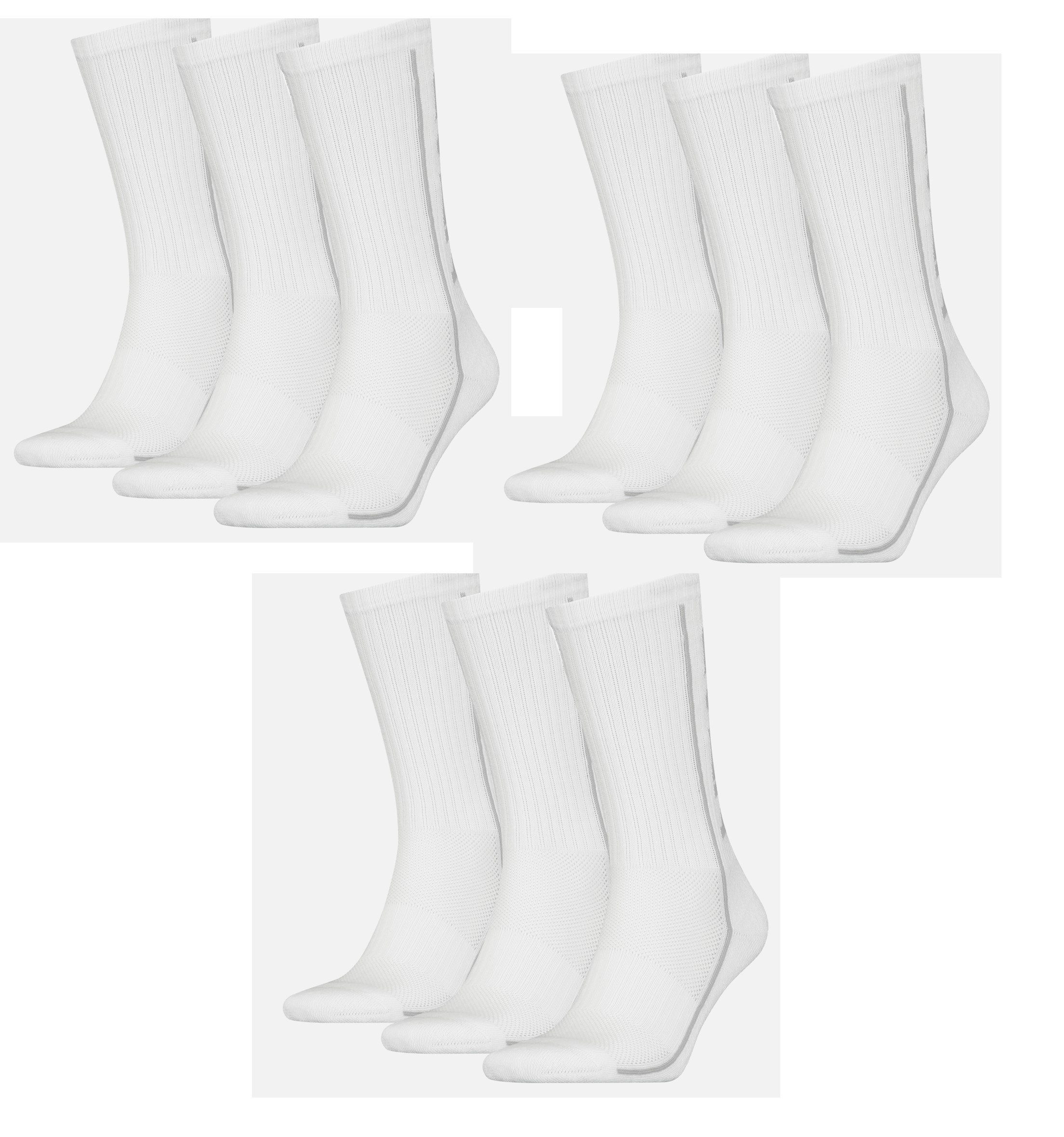 Head Freizeitsocken Head Sportsocken Performance Socken unisex 9er Pack (9 Paar) Polsterung im Fußbereich Weiss