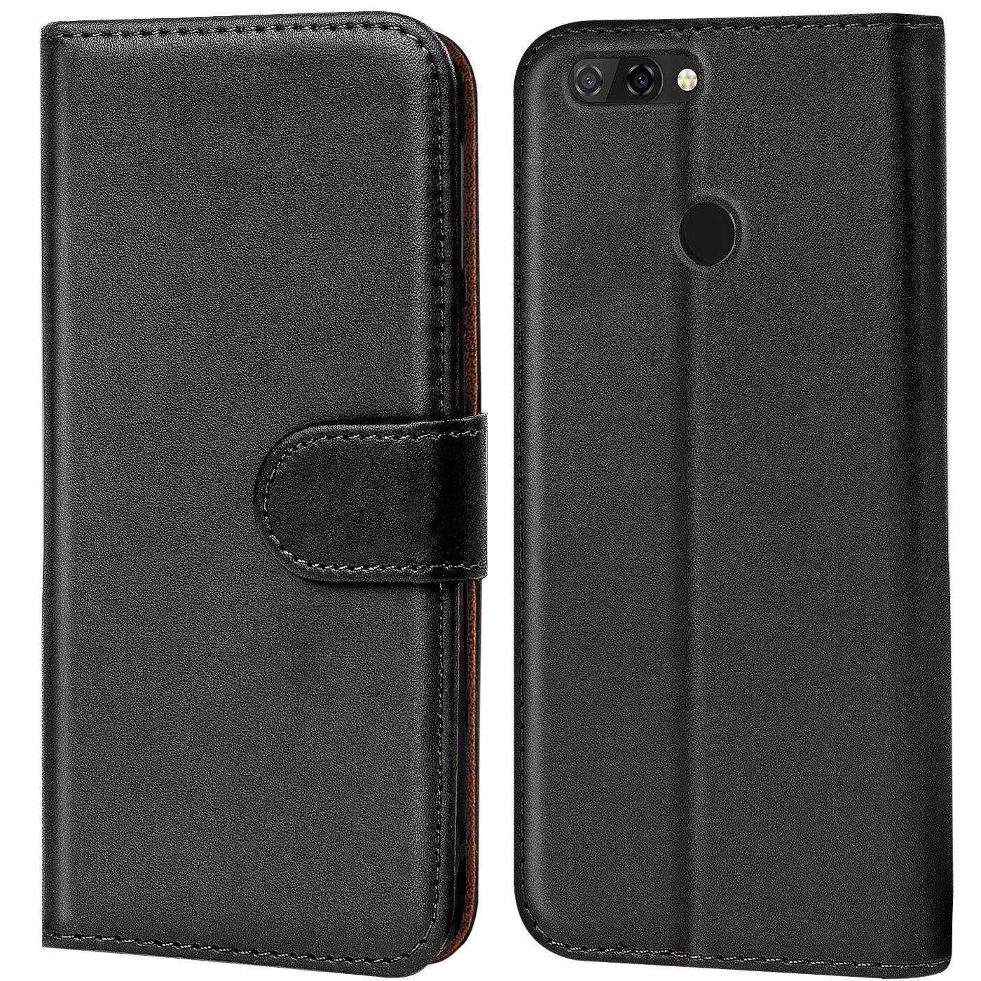 CoolGadget Handyhülle Wallet Klapp Tasche Book Case für ZTE Blade V9 5,7 Zoll, Hülle Klapphülle Flip Cover Etui Schutzhülle