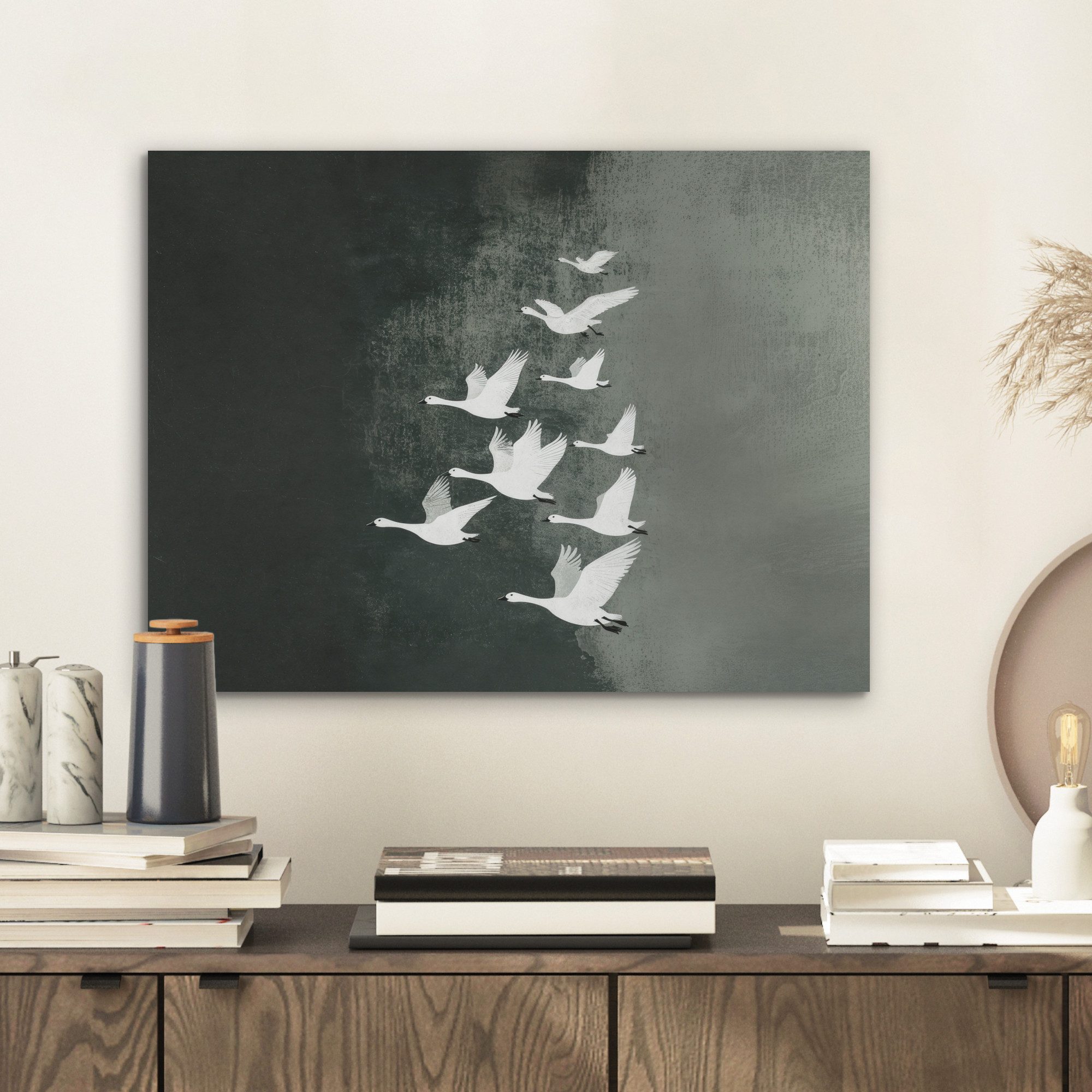 MuchoWow Gemälde Vogel - Japandi - günstig online kaufen