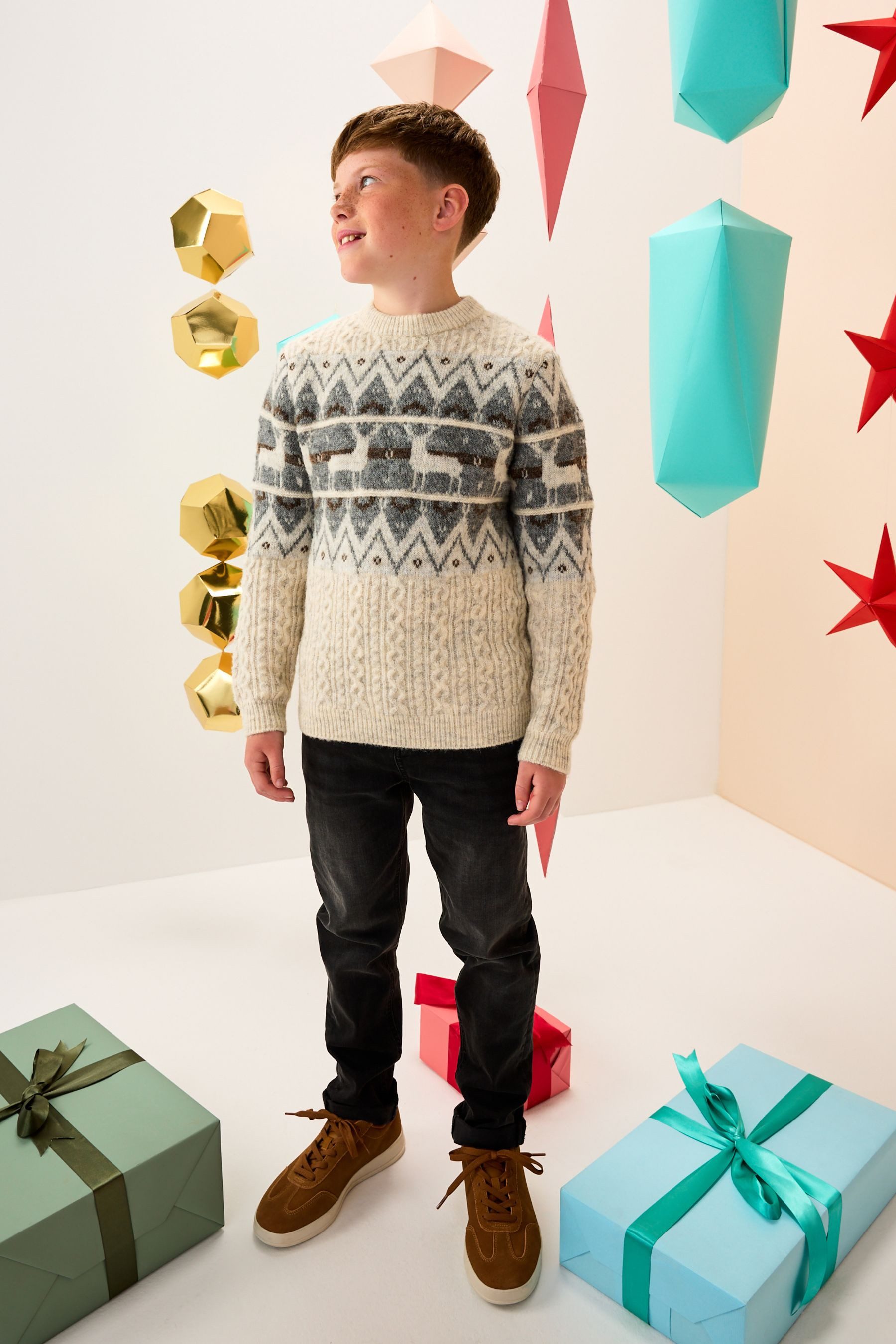 Next Strickpullover Weihnachtspullover (1-tlg)