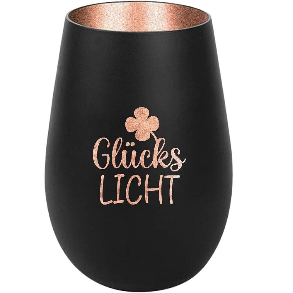 Der Porzellan-Laden Windlicht Personalisiertes Windlicht: 'GlücksLicht'. Pe günstig online kaufen