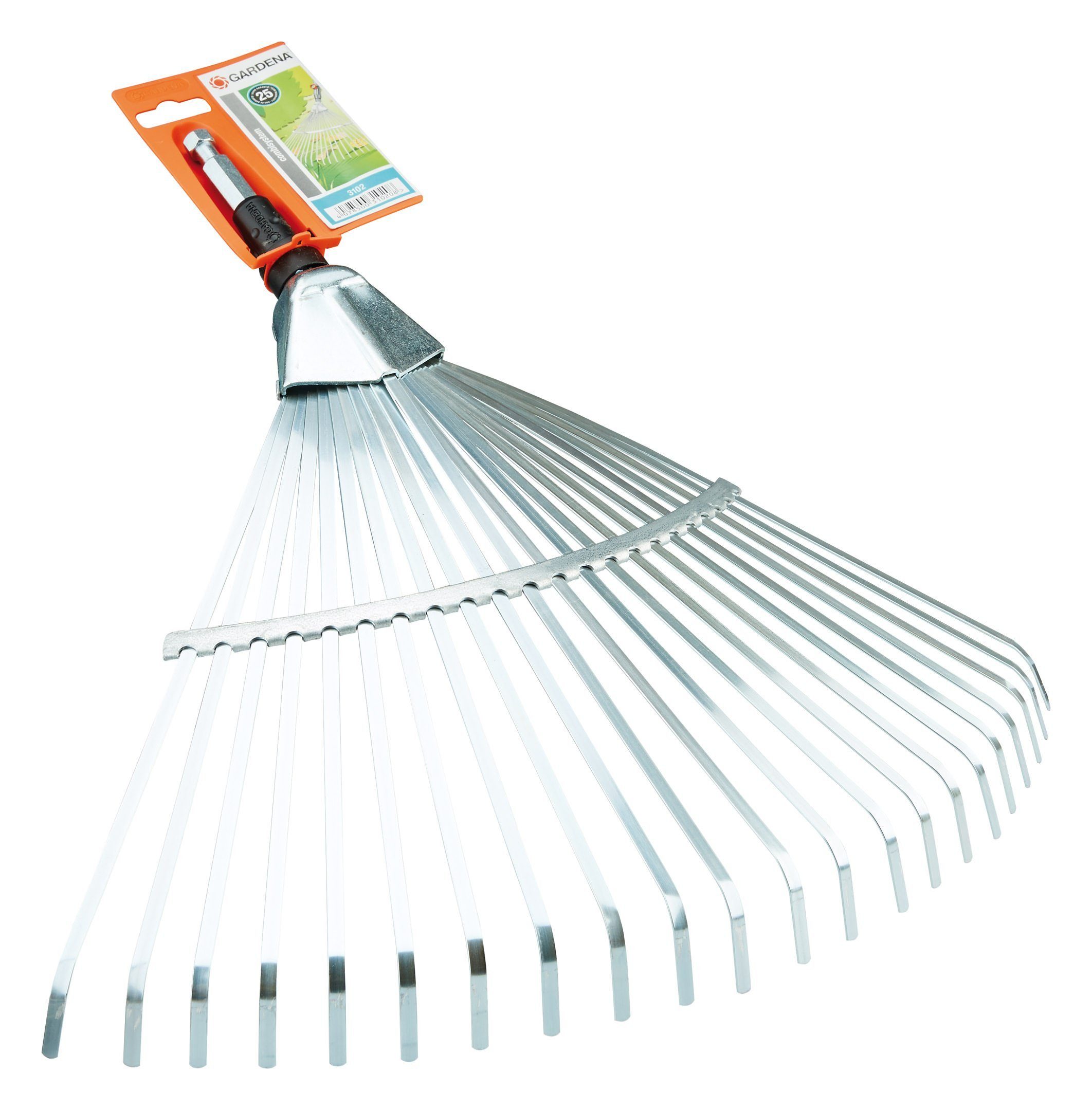 GARDENA Laubbesen, Combisystem-Fächerbesen 50 cm breit Federstahlzink