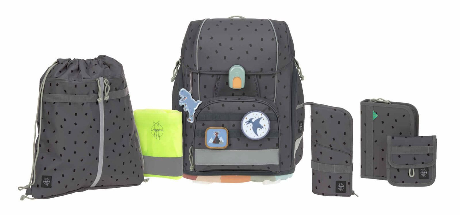 LÄSSIG Schulranzen School Set Boxy Unique (Set, 5-tlg)