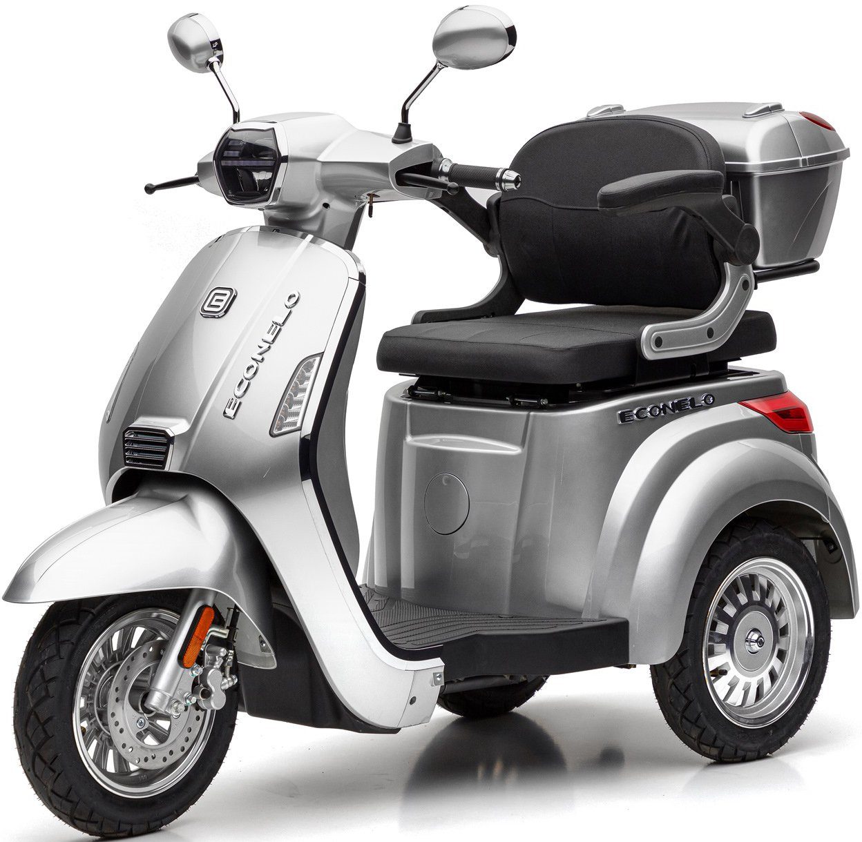25 E-Motorroller LUX, ECONELO km/h silberfarben