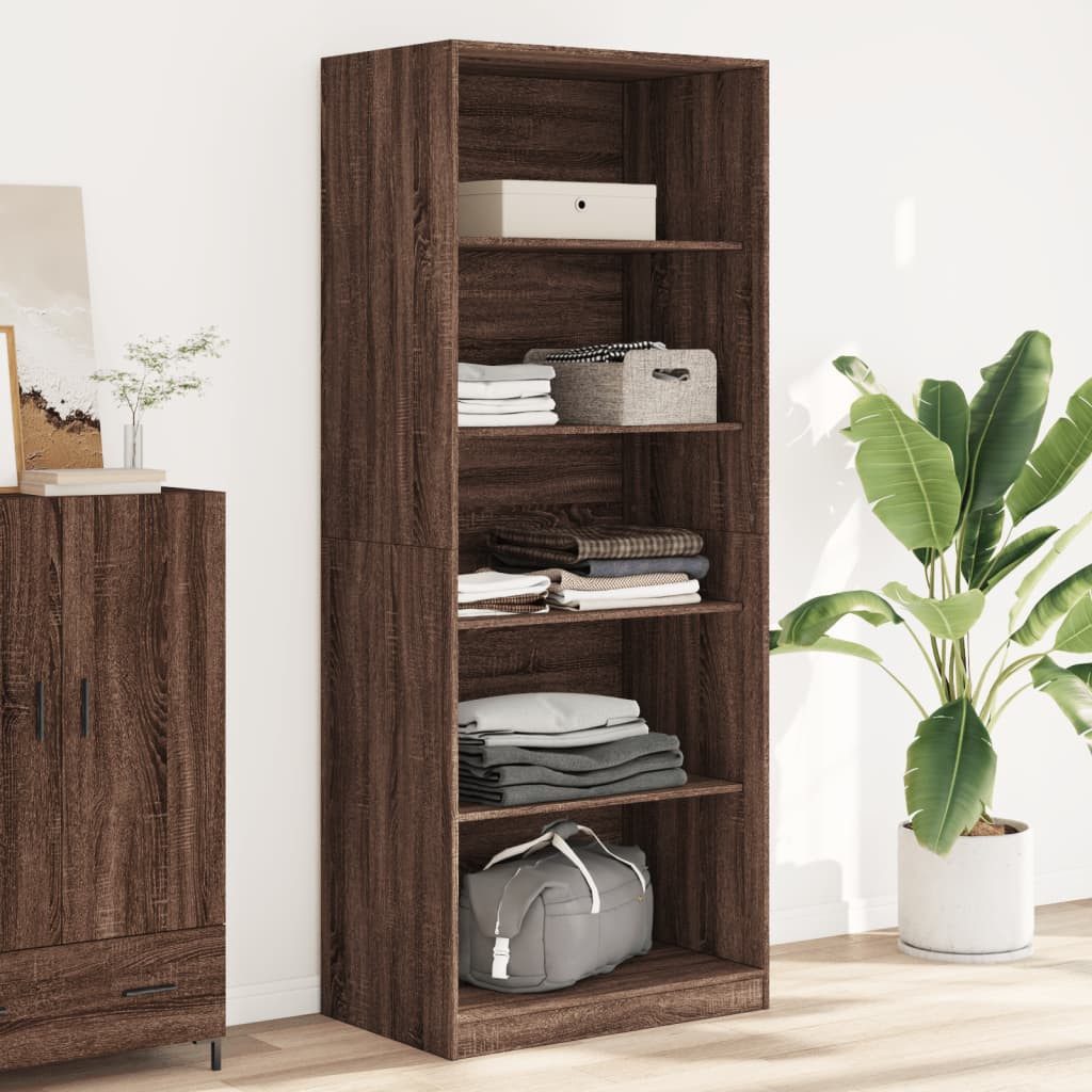 vidaXL Schrankmodule Kleiderschrank Braun Eichen-Optik 80x50x200 cm Holzwer günstig online kaufen