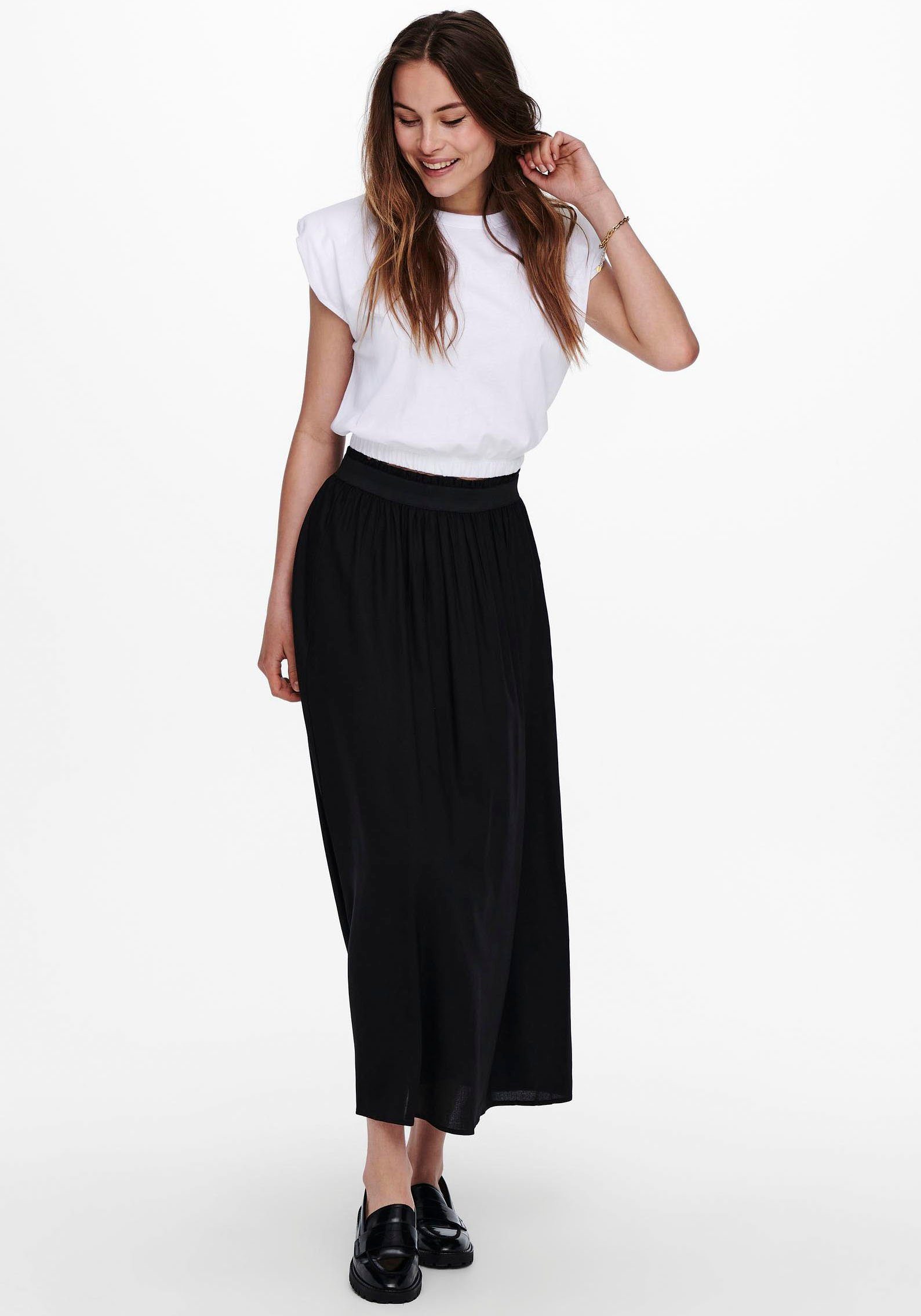 ONLY Maxirock ONLVENEDIG – Maxilänge mit elastischem Bund für luftigen Komfort Viskose