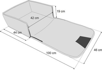 Bjird Hunde-Autositz Haustier-Auto-Transportbox für kleine und mittelgroße Hunde, Schutz für Autositze 100x46x19- Wasserdicht & Reißfest - Made in EU