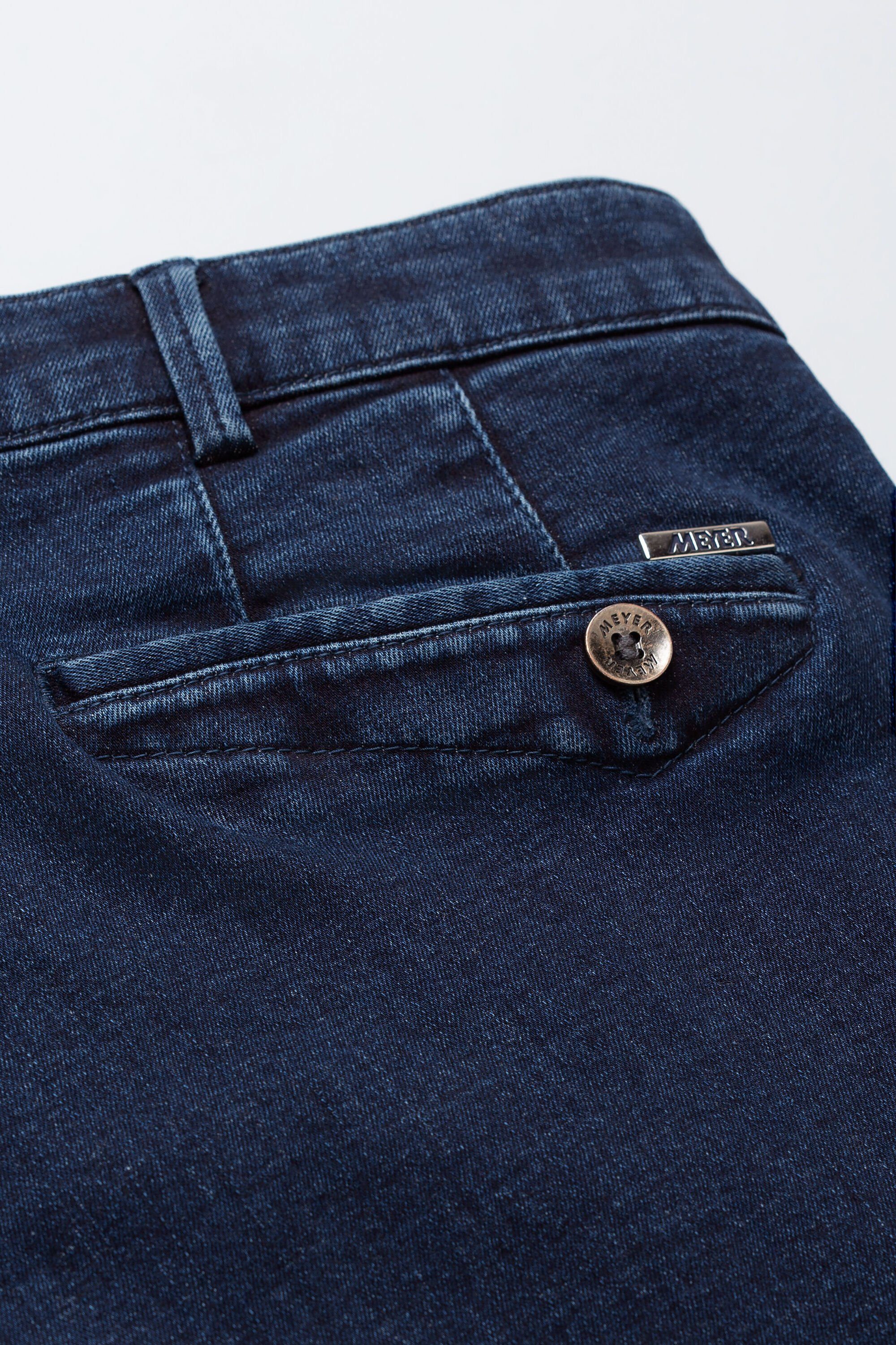 MEYER Chinohose im 5-Pocket-Design Blue-Stone