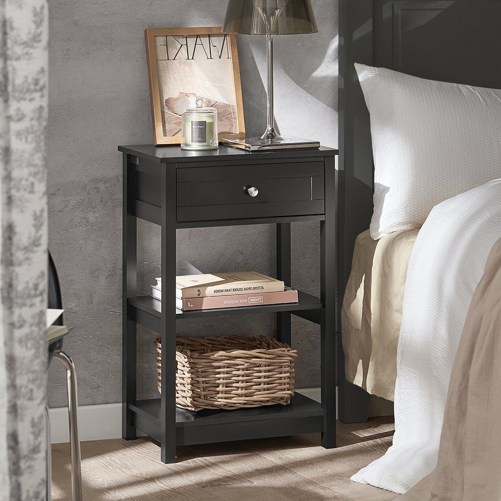 SoBuy Beistelltisch FBT46, Nachtschrank schmal, Wohnzimmertisch, Schlafzimm günstig online kaufen