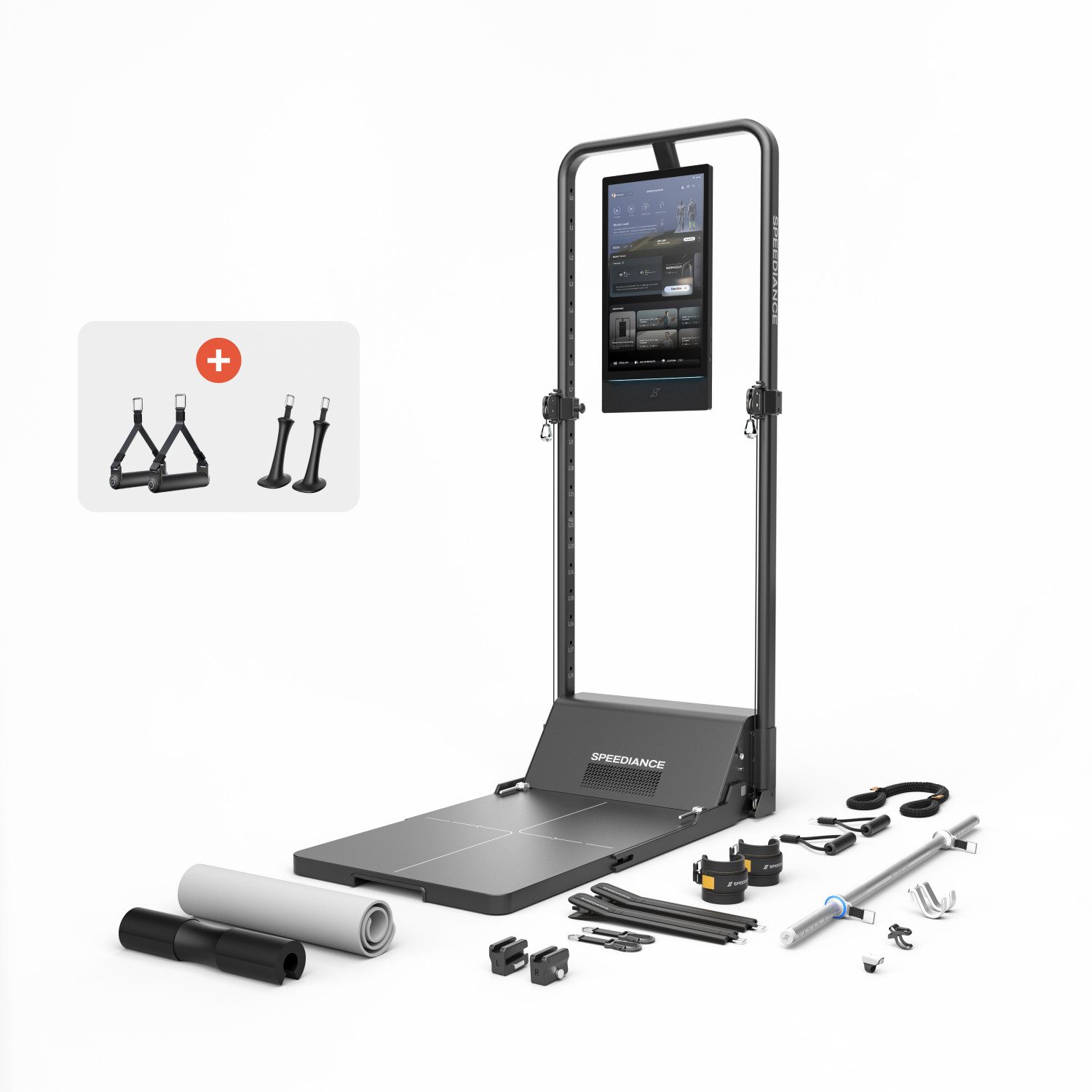 SPEEDIANCE Kraftstation Gym Monster 3, All-in-One-Smart-Home-Gym für Ganzkörpertraining, Multifunktionale Smith-Maschine, Ganzkörper-Krafttrainingsgerät(Basis)