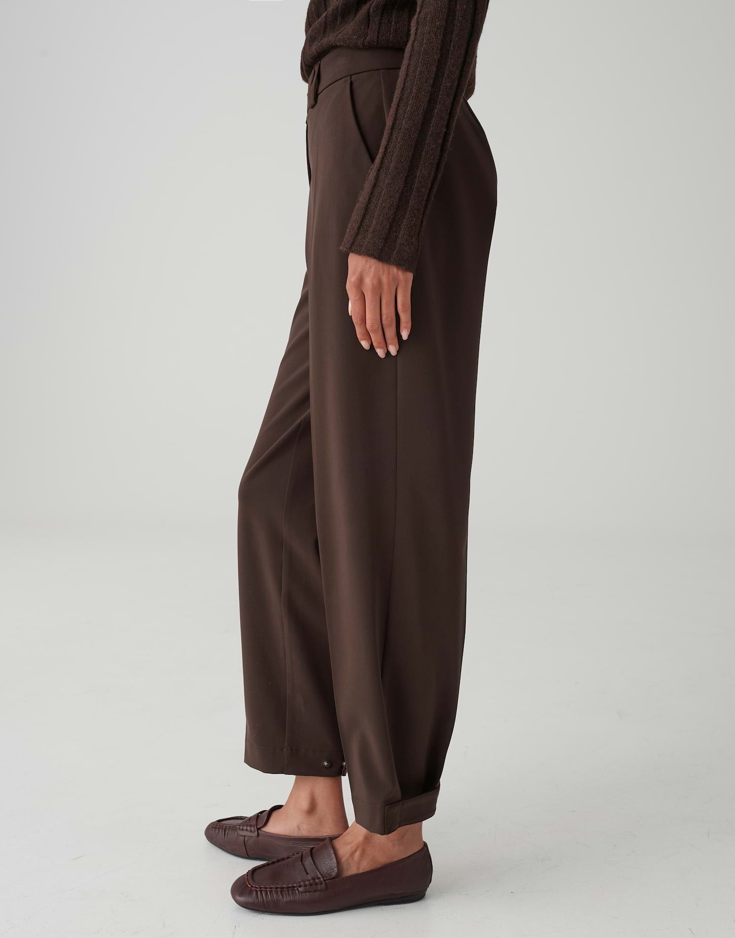 OPUS Stoffhose Maiga lively mit weitenverstellbaren Saum ovales Bein, weicher Griff, fließender Fall, Taschen – Bild 5 von 5