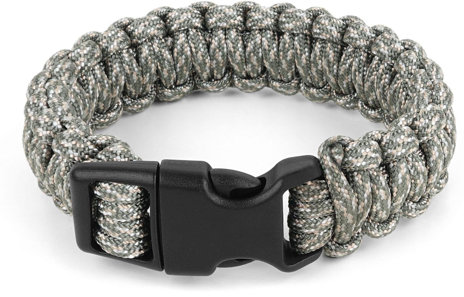 AT-Digital Survival Clipverschluss mm 17 normani Medium, | AT-Digital Outdoorgadet Überlebensset Armband mit Armband aus Paracord Professionelles Paracord Outdoorausrüstung Survival-Armband geflochtener