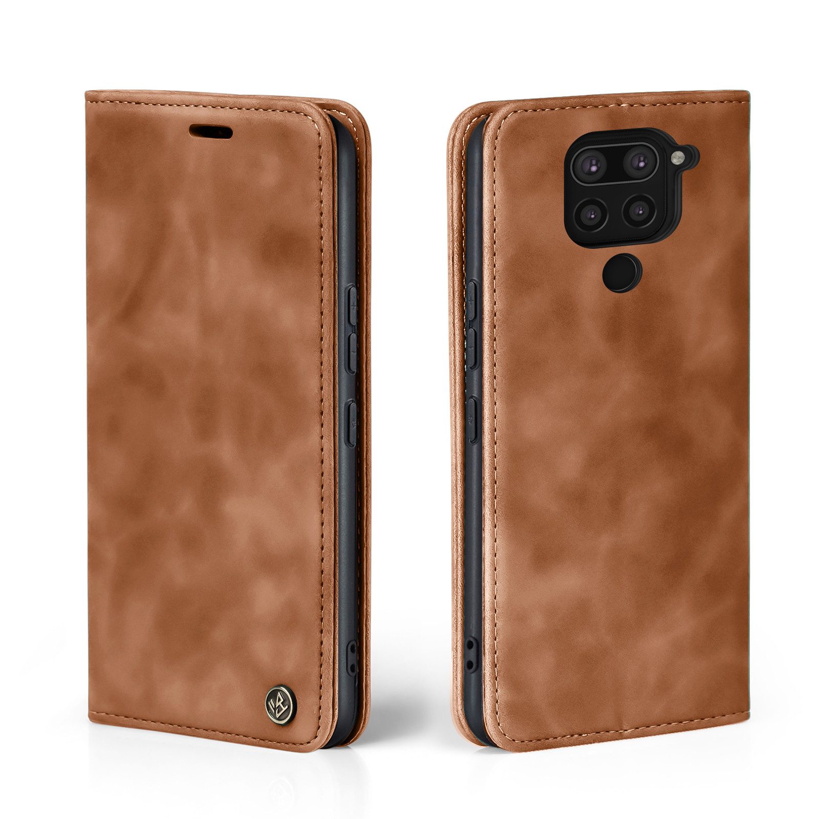 Tec-Expert Handyhülle Tasche Hülle für Xiaomi Redmi Note 9 6.53 Zoll, 6.53, Cover Klapphülle Case mit Kartenfach Fliphülle aufstellbar