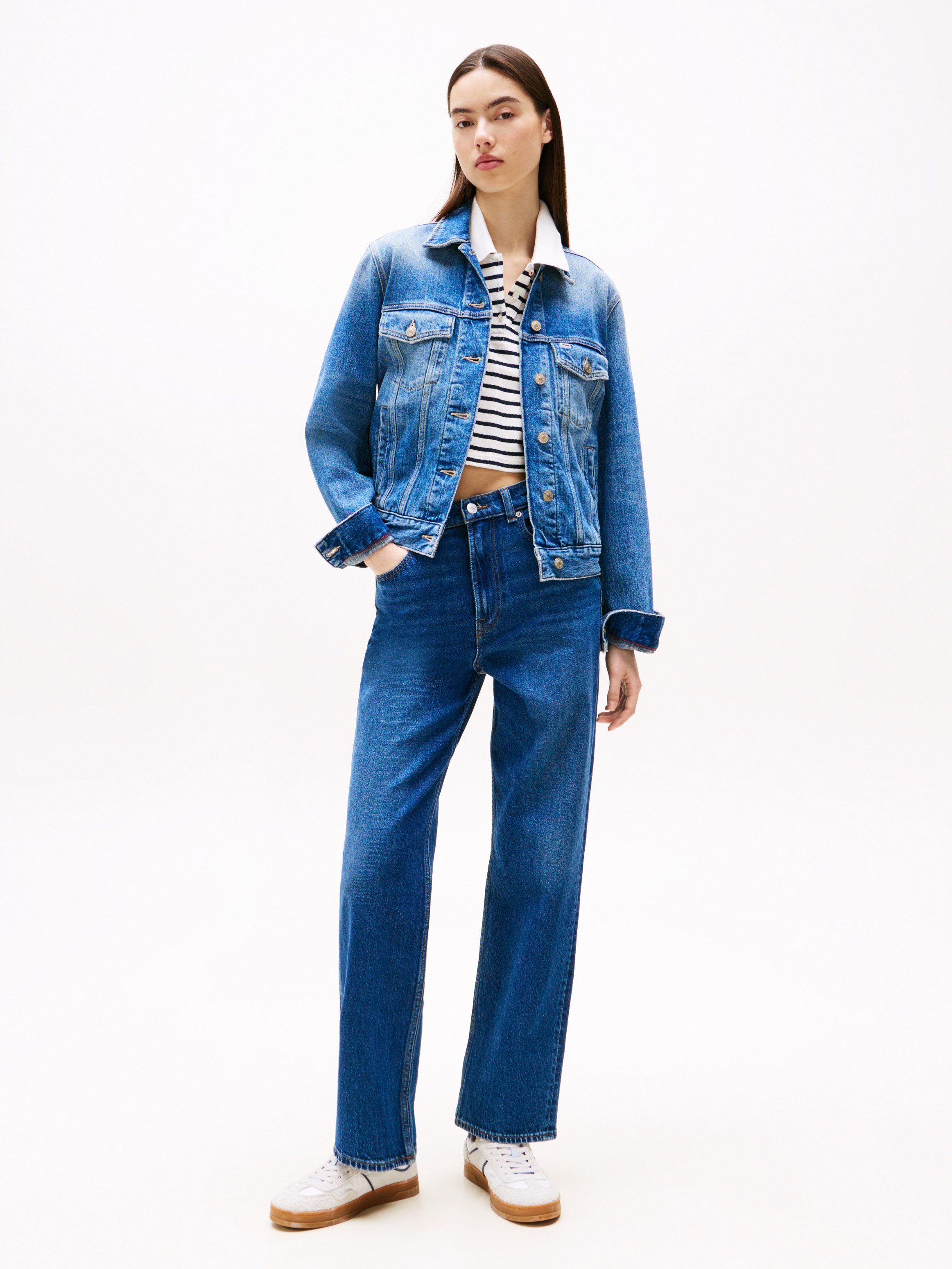 Tommy Jeans Straight-Jeans LAYLA HR SLIM STR in Knöchellänge