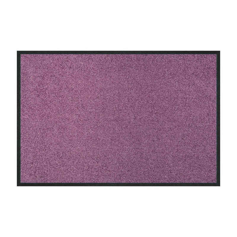 Fußmatte Fußmatte WASH & DRY beere violett rosa 60x180cm von KLEEN-TEX waschbar, Kleen-Tex