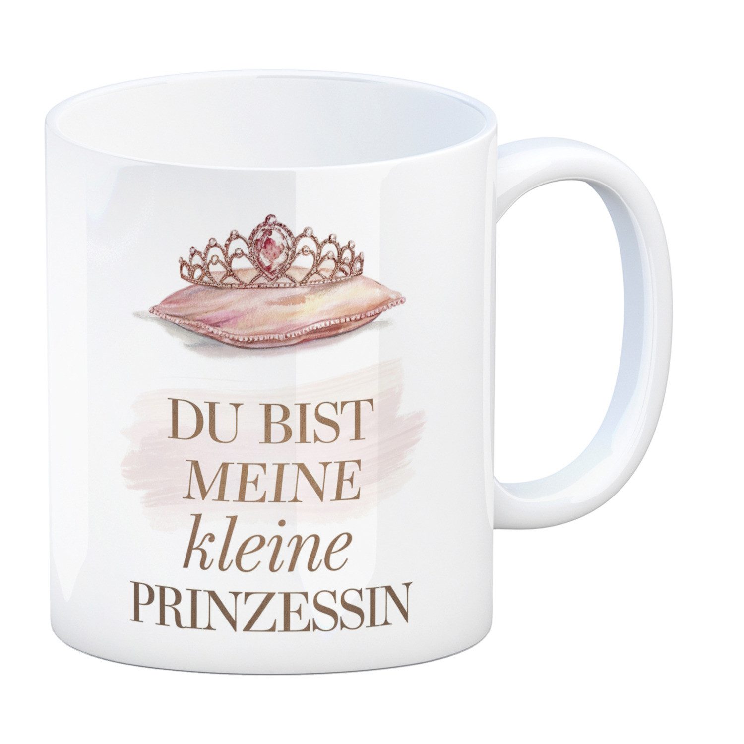 speecheese Tasse Meine kleine Prinzessin Kaffeebecher Tiara auf Kissen