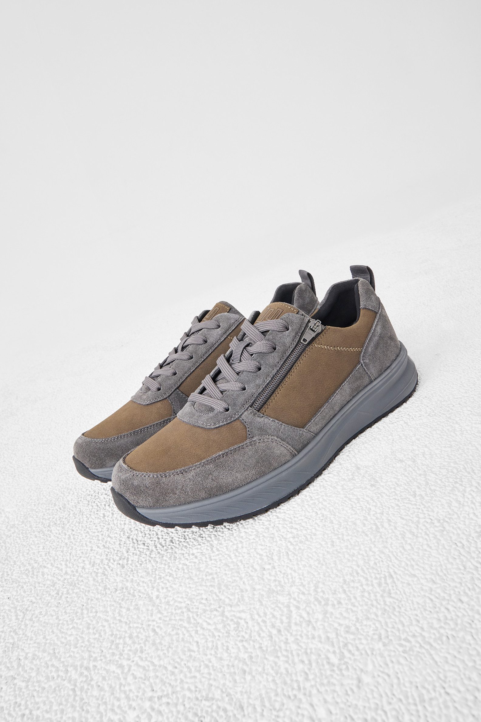 Waldläufer H-Marius Schnürschuh Sneaker mit Schnürung und Reißverschluss, Komfortweite H